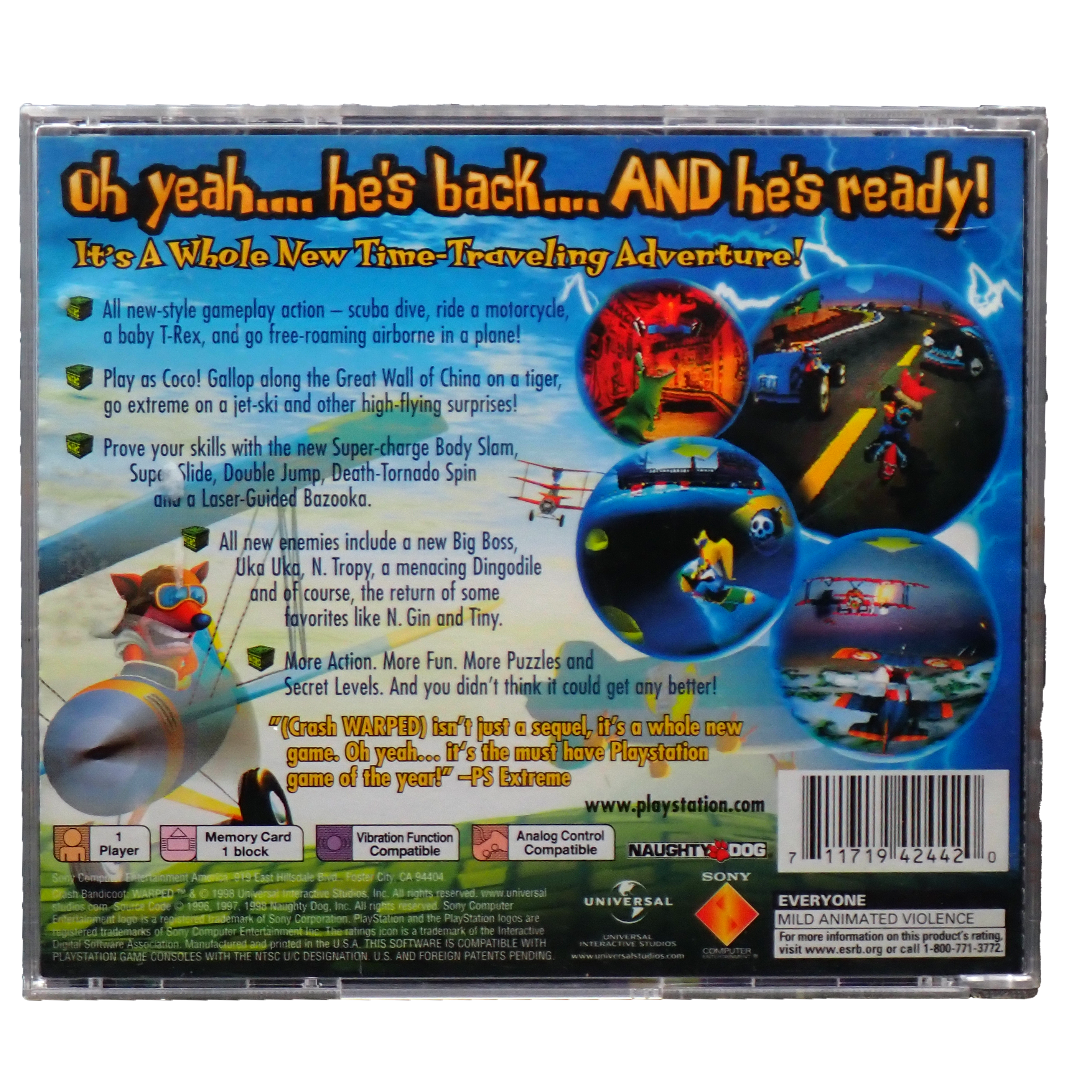 Crash Bandicoot Warped - PS1