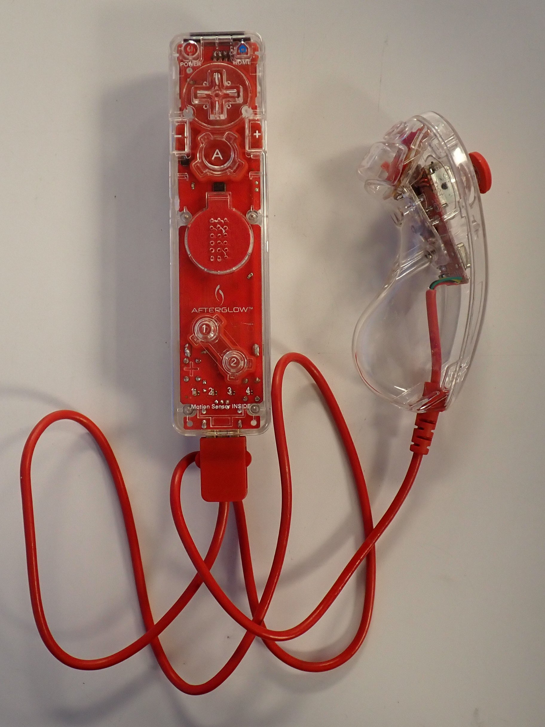 Wii Controller and Nunchuk - See Through [Pre-Owned]