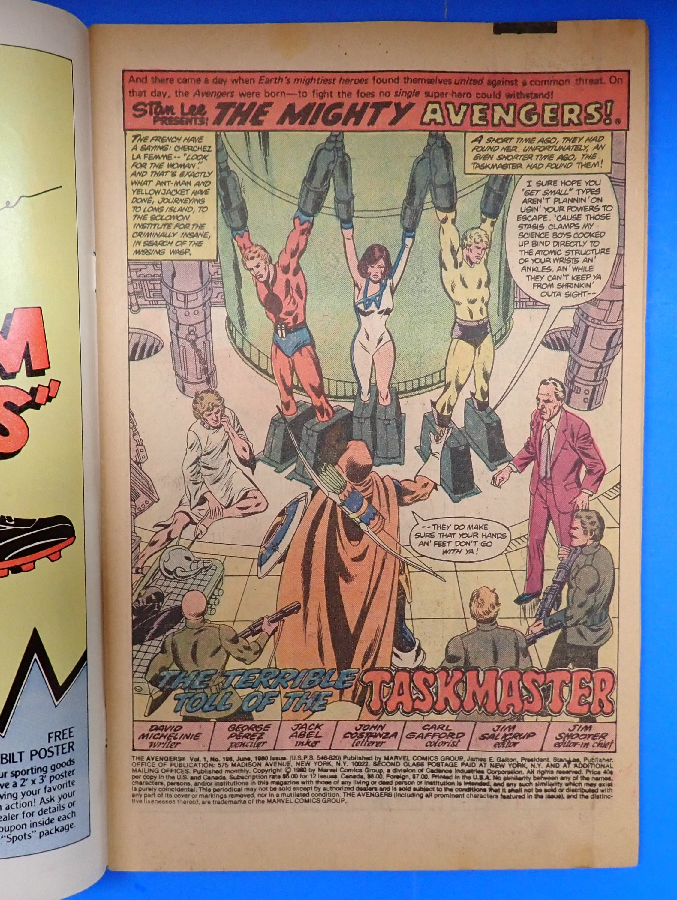 Avengers #196 (1980) - VG (4.0) - 1st Full App. Taskmaster