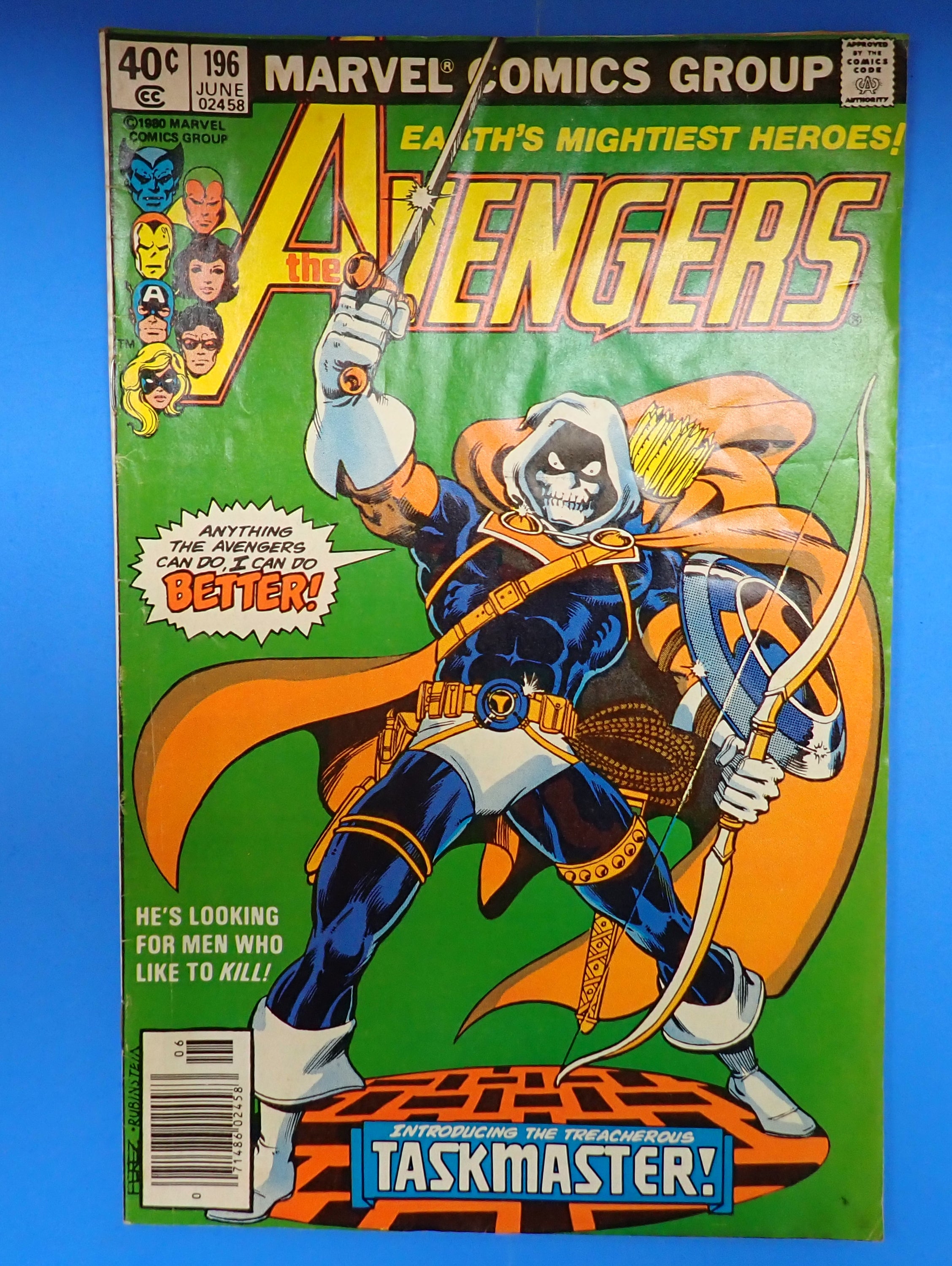 Avengers #196 (1980) - GD/VG (3.0) - 1st Full App. Taskmaster