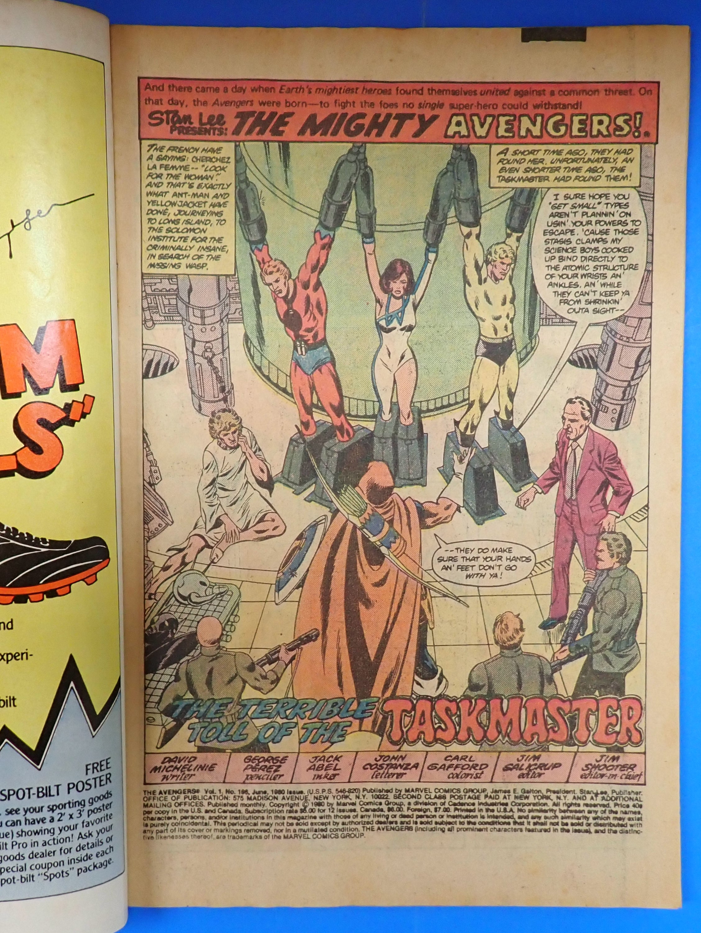 Avengers #196 (1980) - GD/VG (3.0) - 1st Full App. Taskmaster