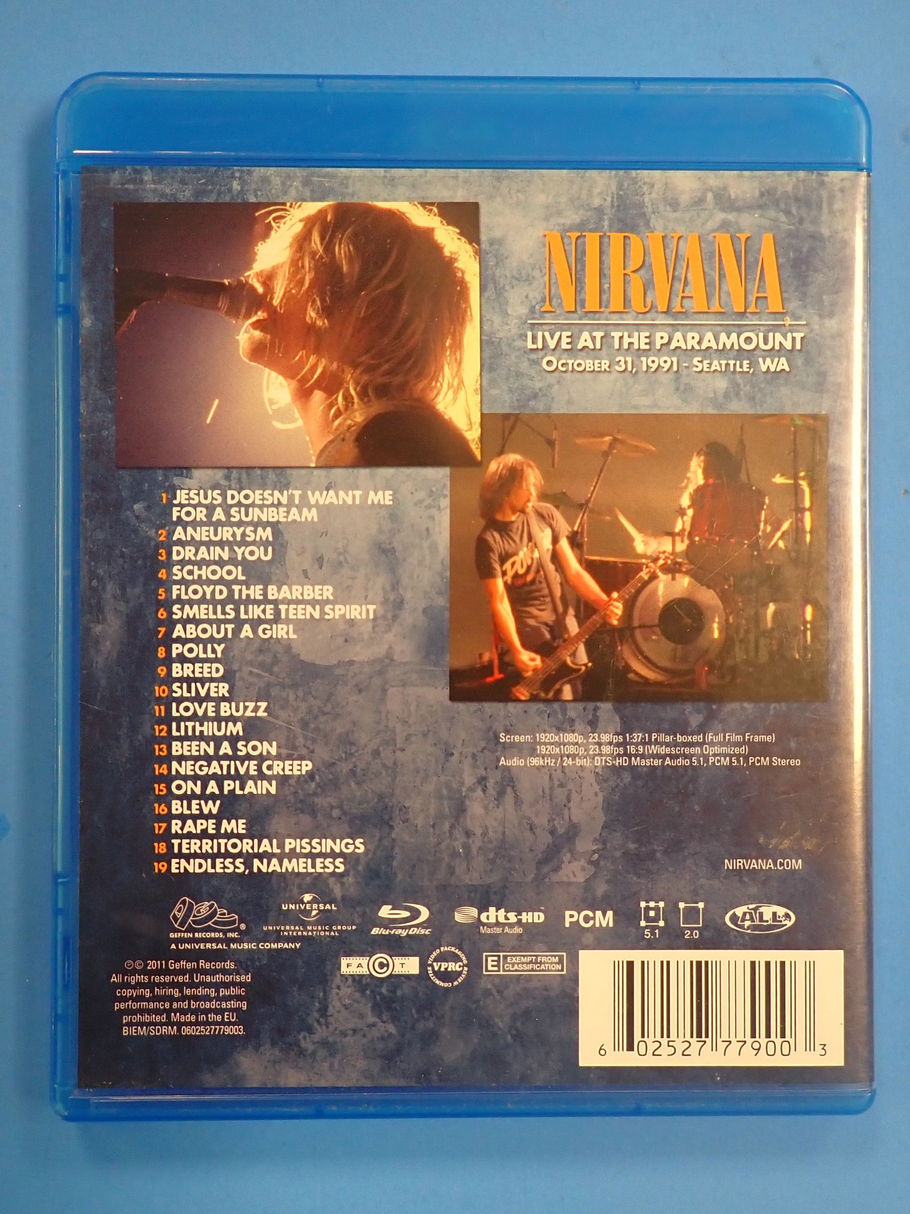 Nirvana Live at the Paramount - Blu-ray [Pre-Owned]