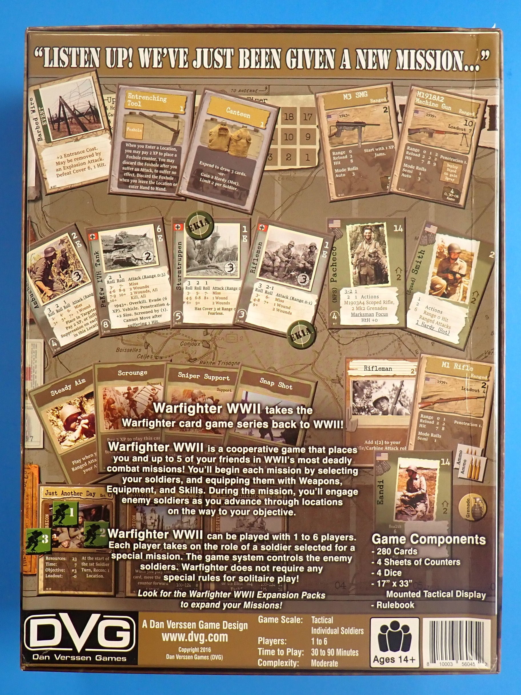 Warfighter WWII Europe Tactical Combat Card Game 2nd Edition [Pre-Owned]