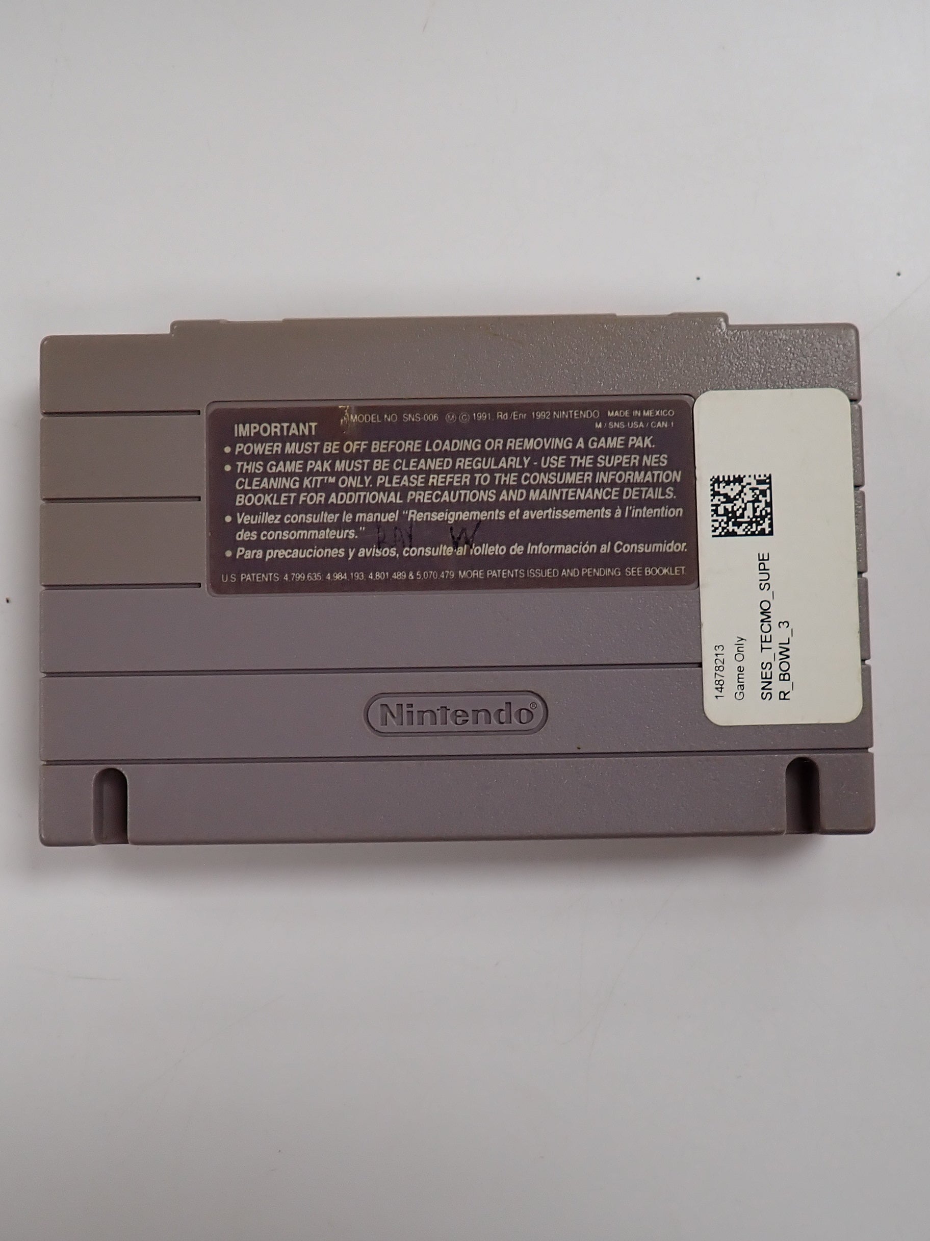 Tecmo Superbowl III - SNES [Loose]