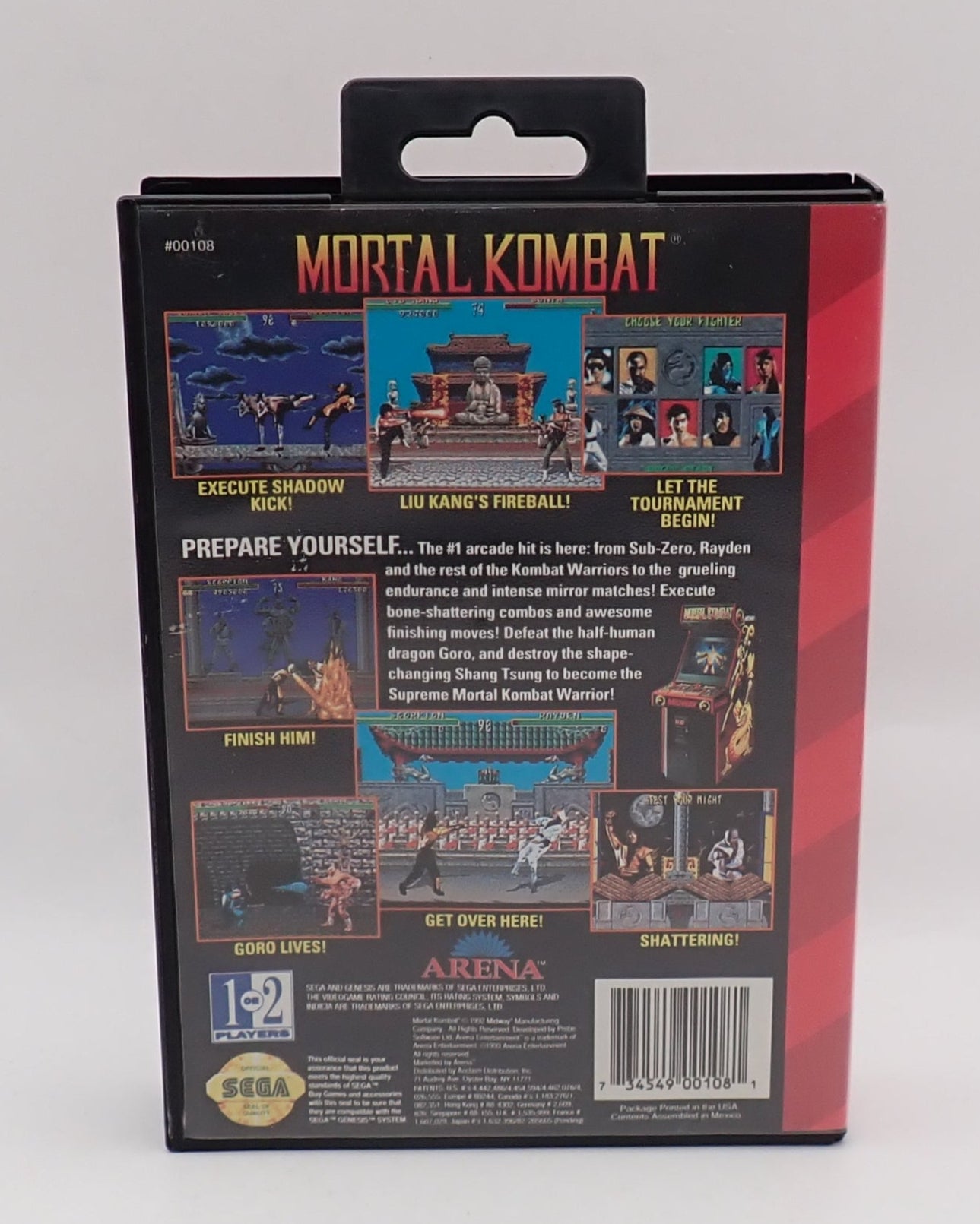 Mortal Kombat - Sega Genesis