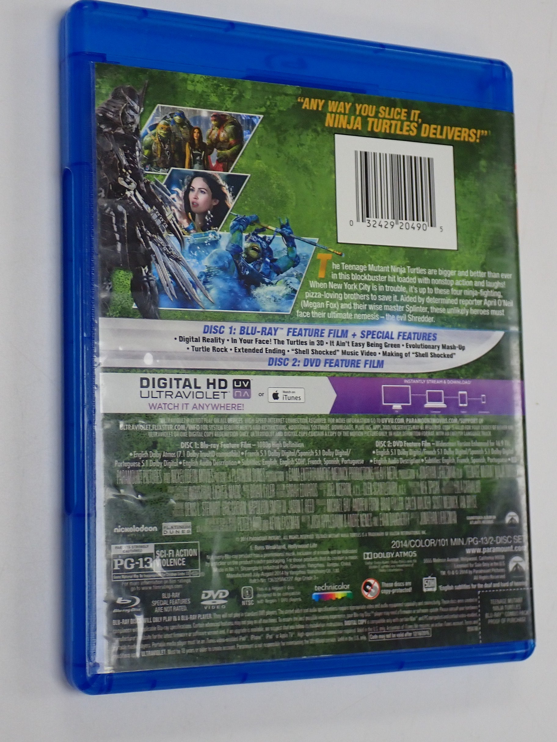 Teenage Mutant Ninja Turtles (2014) - Blu-Ray [Pre-Owned]