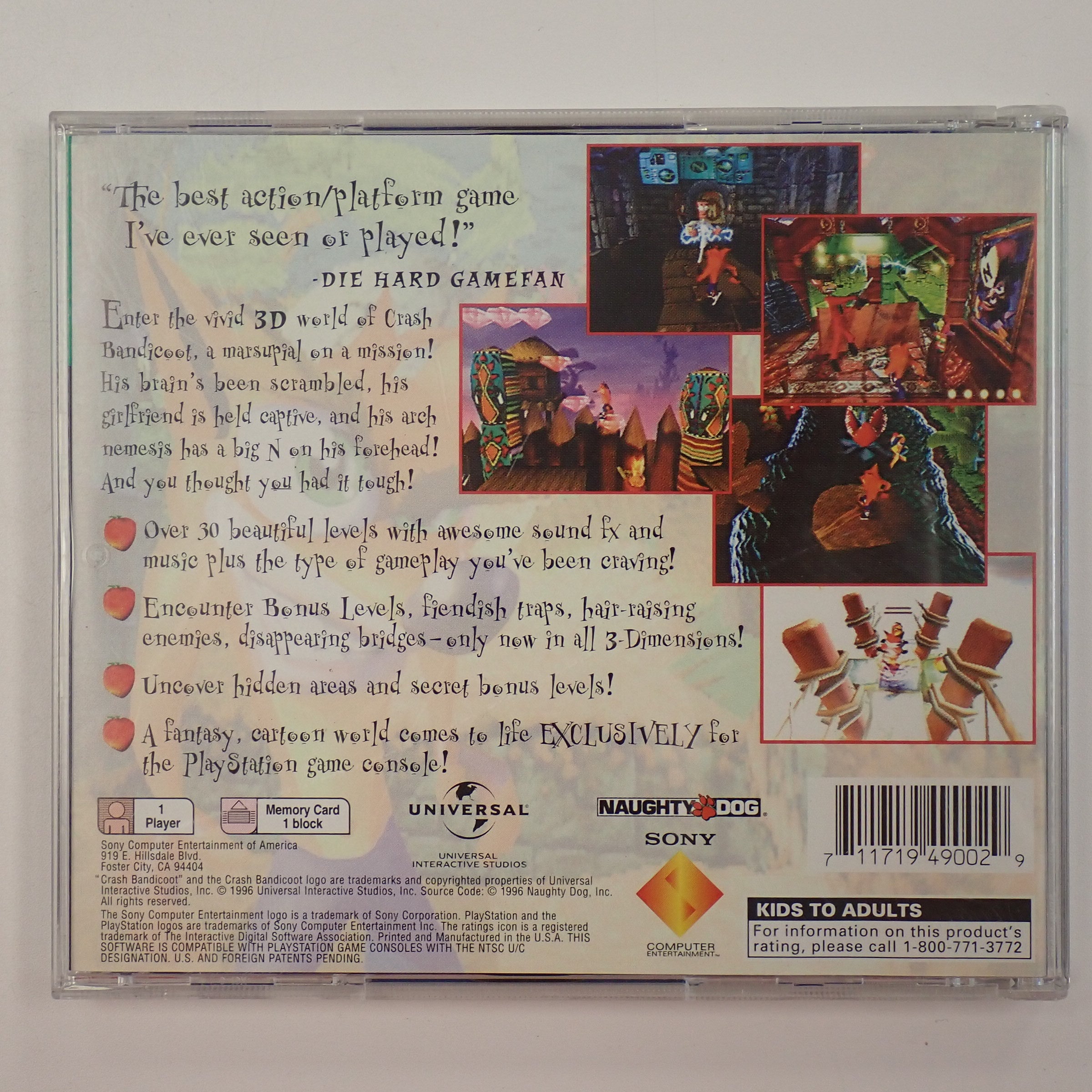 Crash Bandicoot [Greatest Hits] - PS1