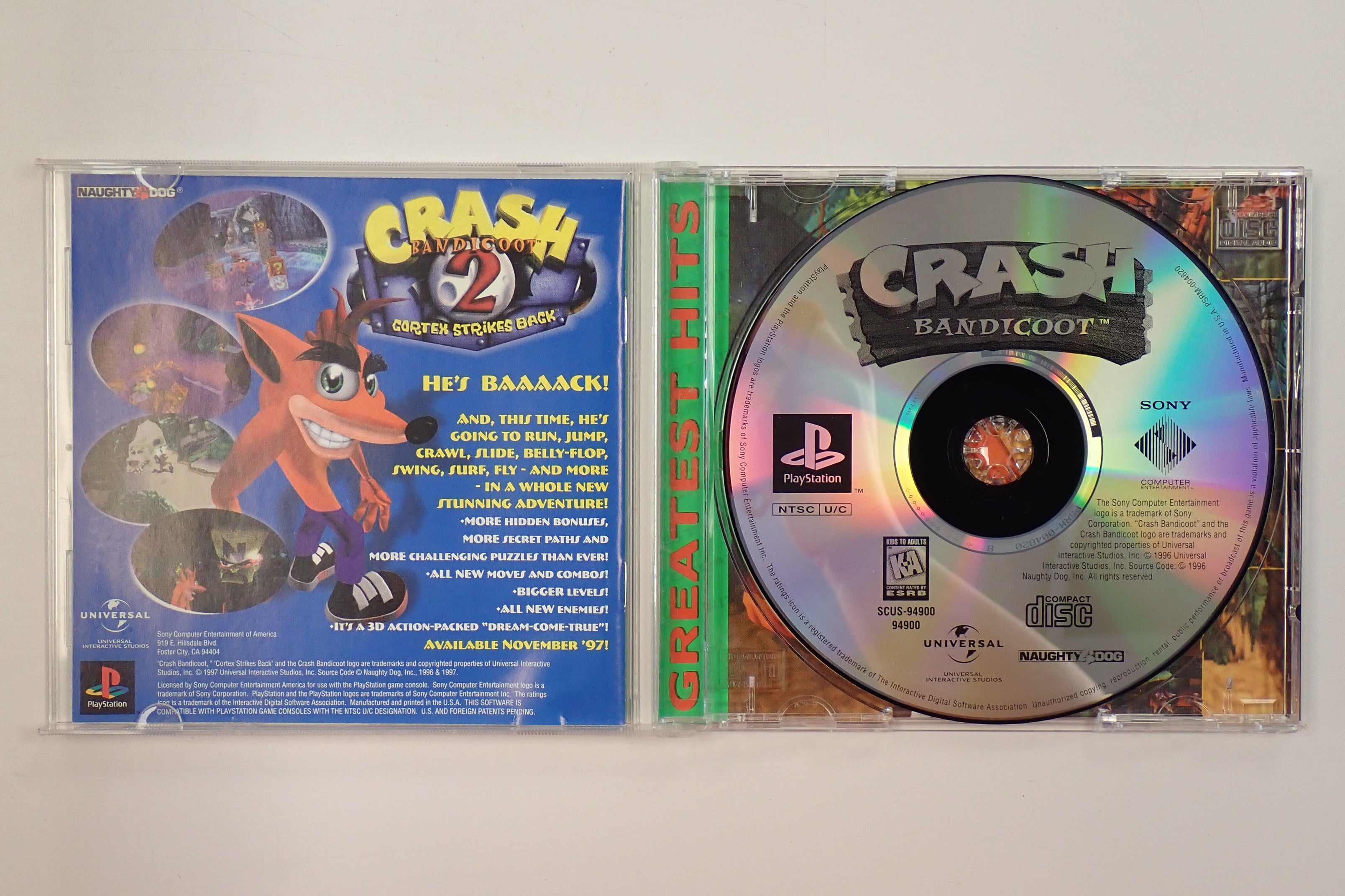 Crash Bandicoot [Greatest Hits] - PS1