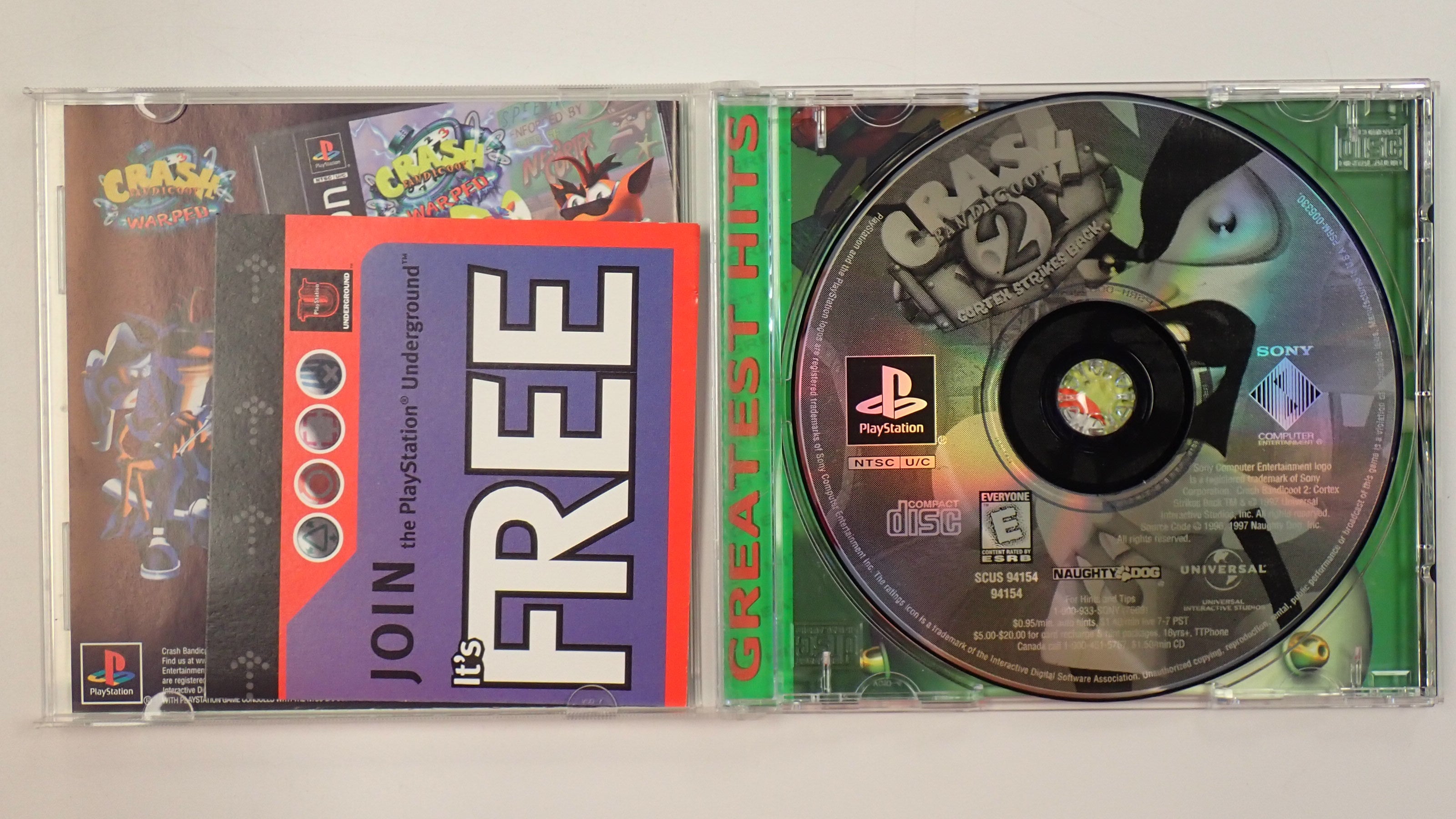 Crash Bandicoot 2 Cortex Strikes Back [Greatest Hits] - PS1