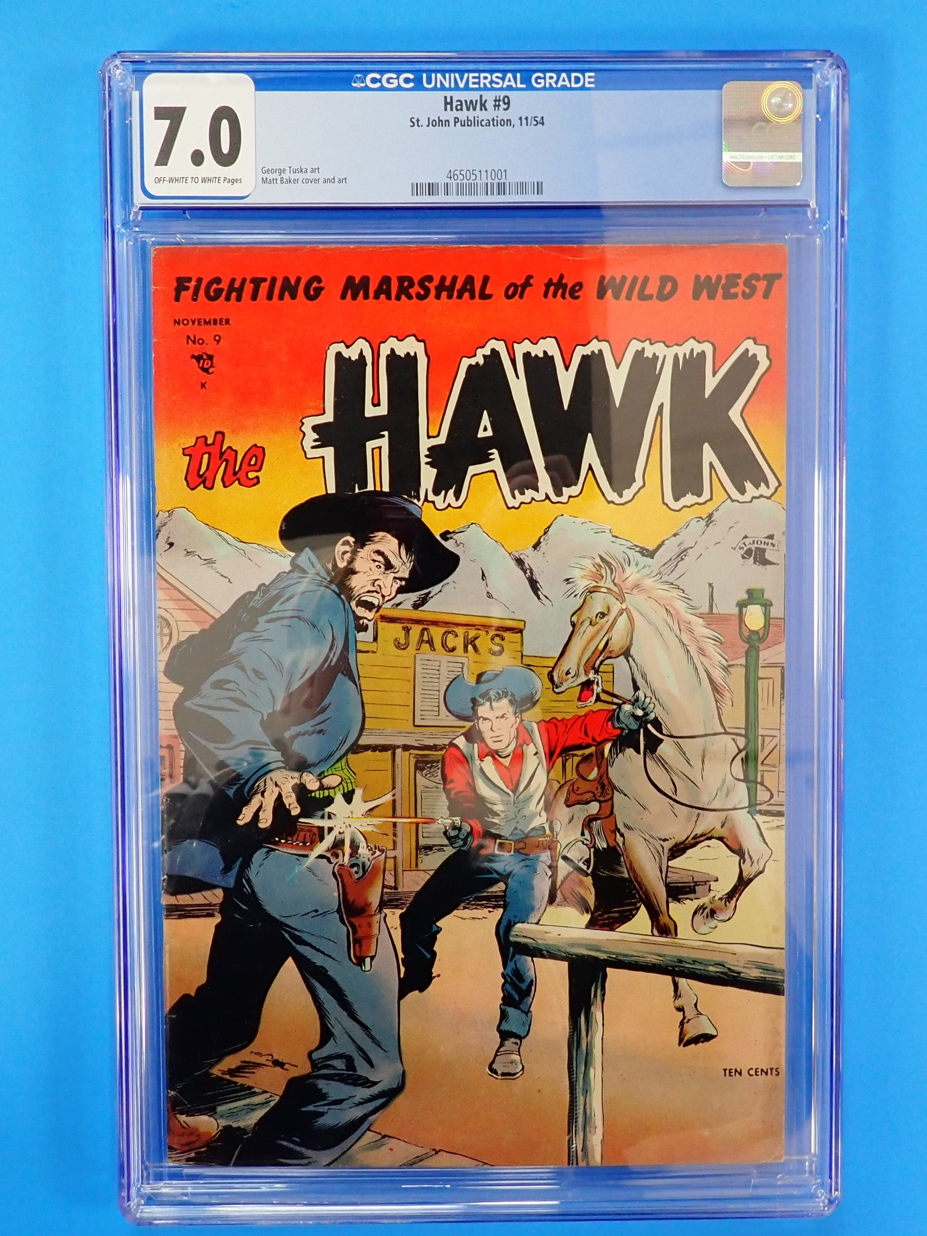 Hawk #9 (1954) - CGC 7.0