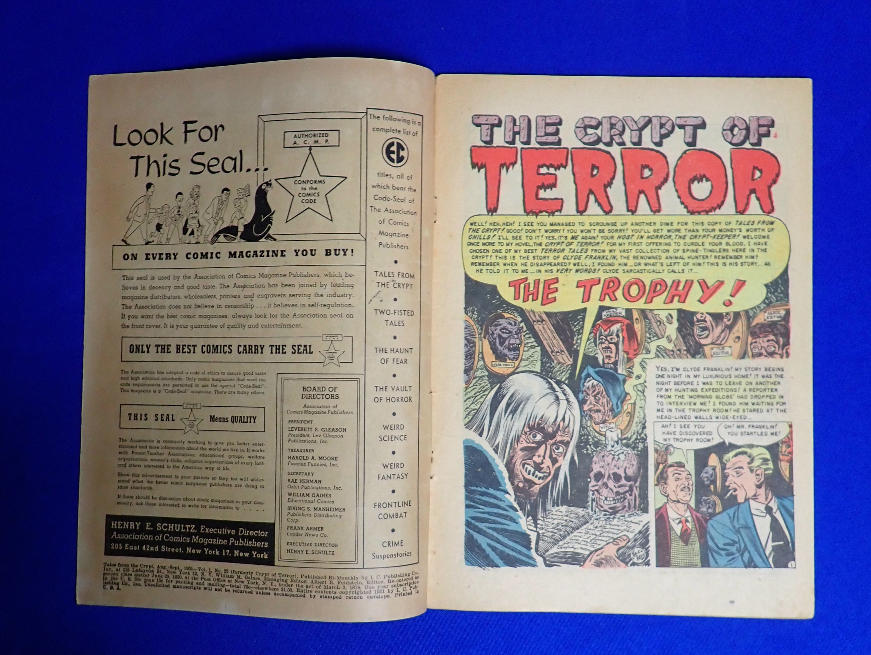 Tales from the Crypt #25 (1951) - VG- (3.5) - Pre-Code Horror