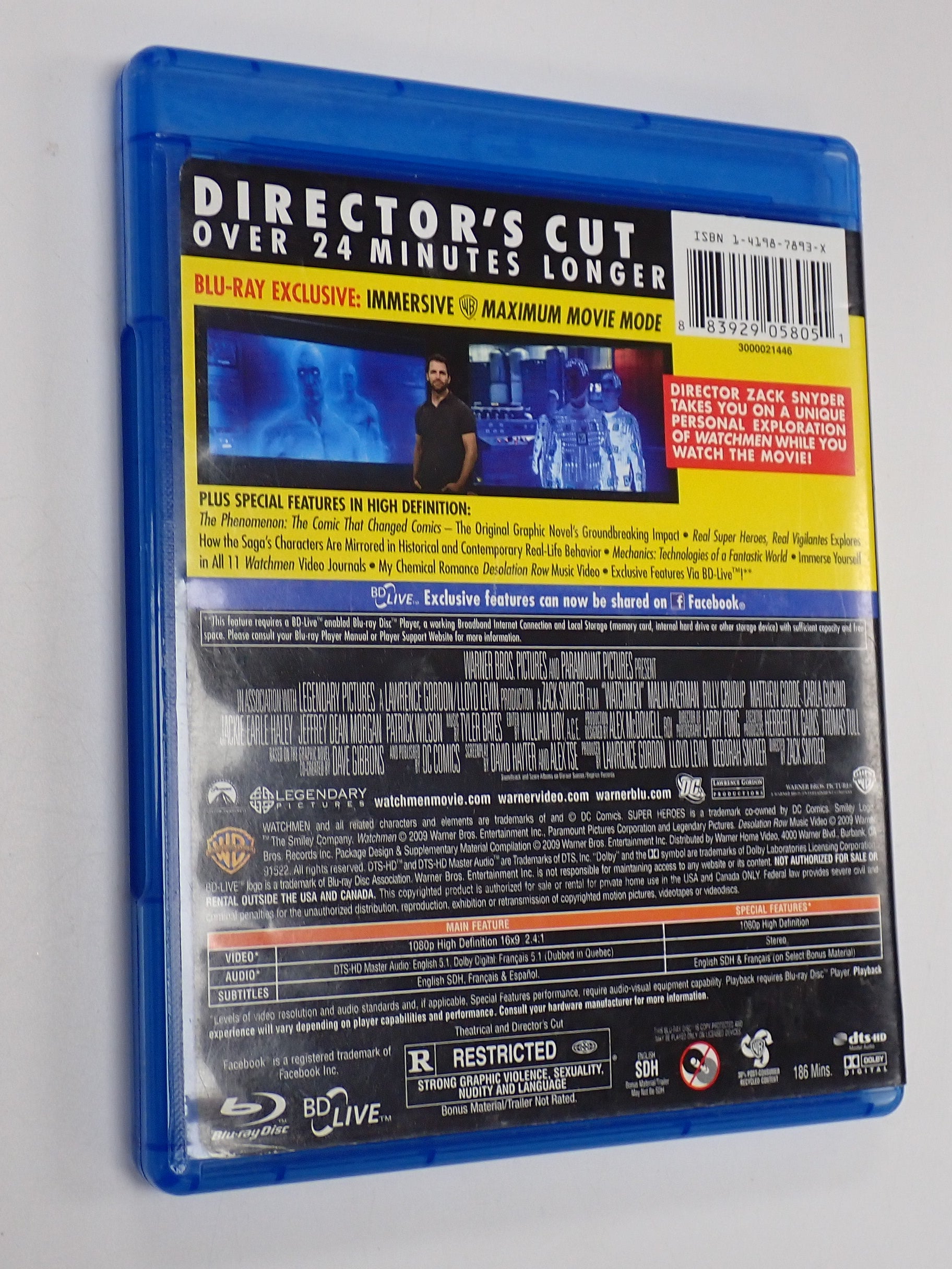 Watchmen (Director's Cut) - Blu-Ray [Pre-Owned]