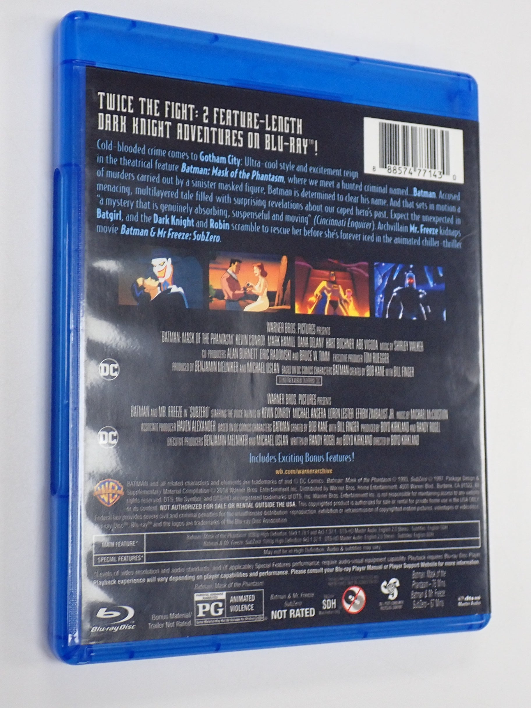 Batman: Mask of the Phantasm/Batman & Mr. Freeze: Sub Zero (DC Double Feature) - Blu-Ray [Pre-Owned]
