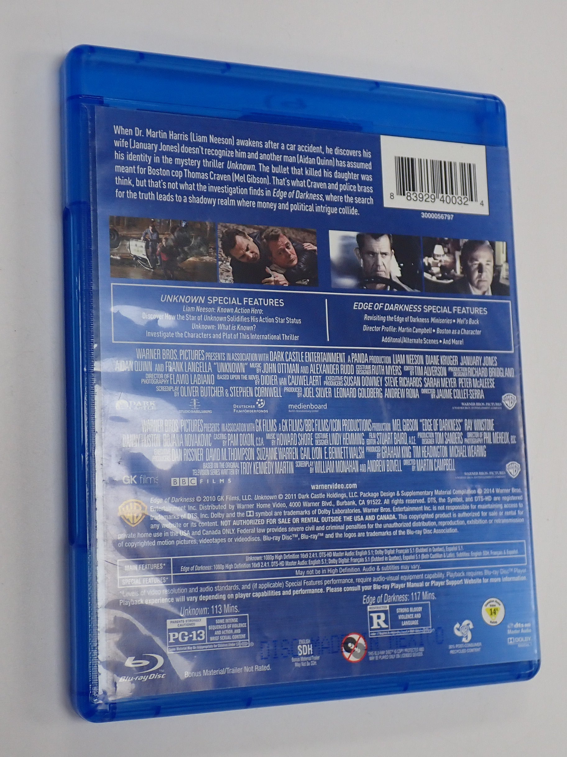 Unknown/Edge of Darkness - Blu-Ray [Pre-Owned]