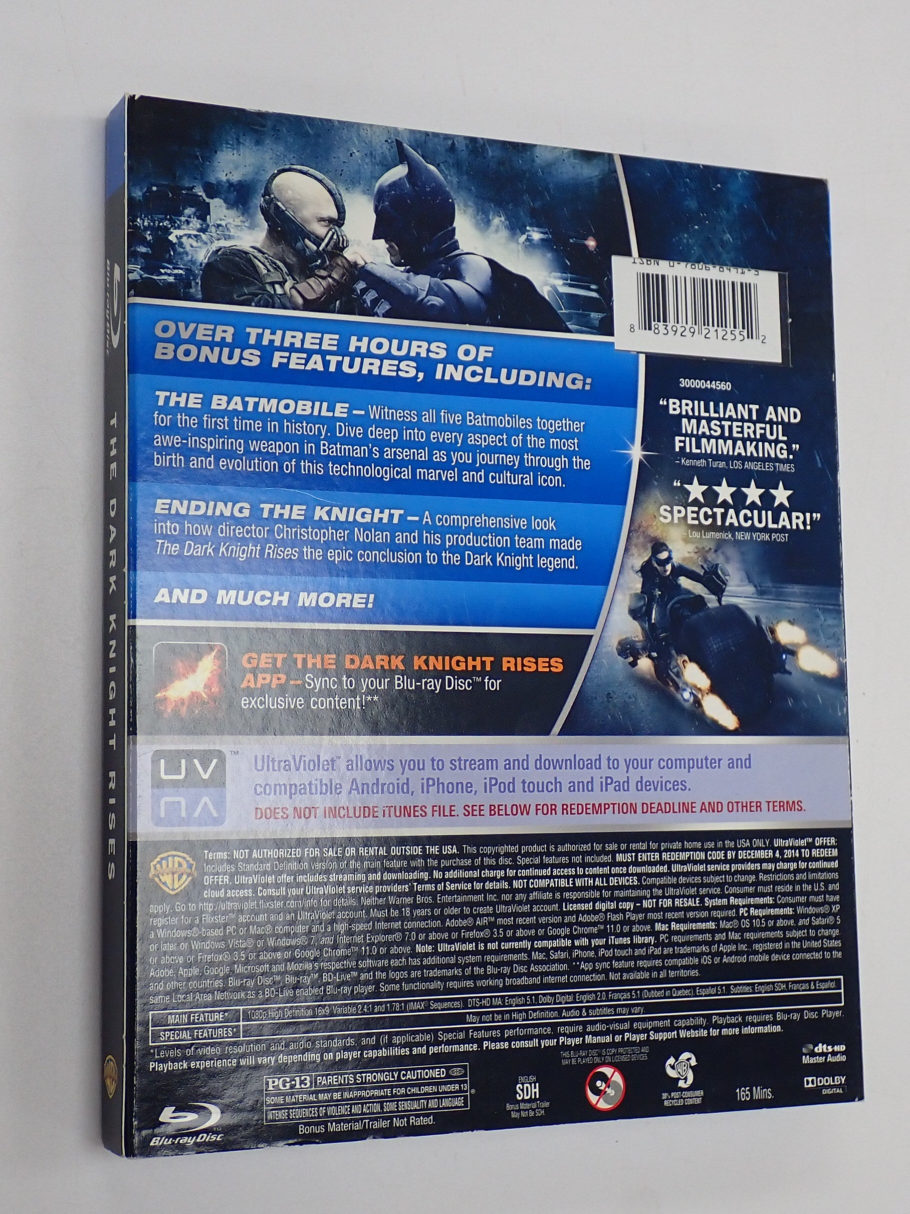 The Dark Knight Rises (Holographic Sleeve) - Blu-Ray [Pre-Owned]