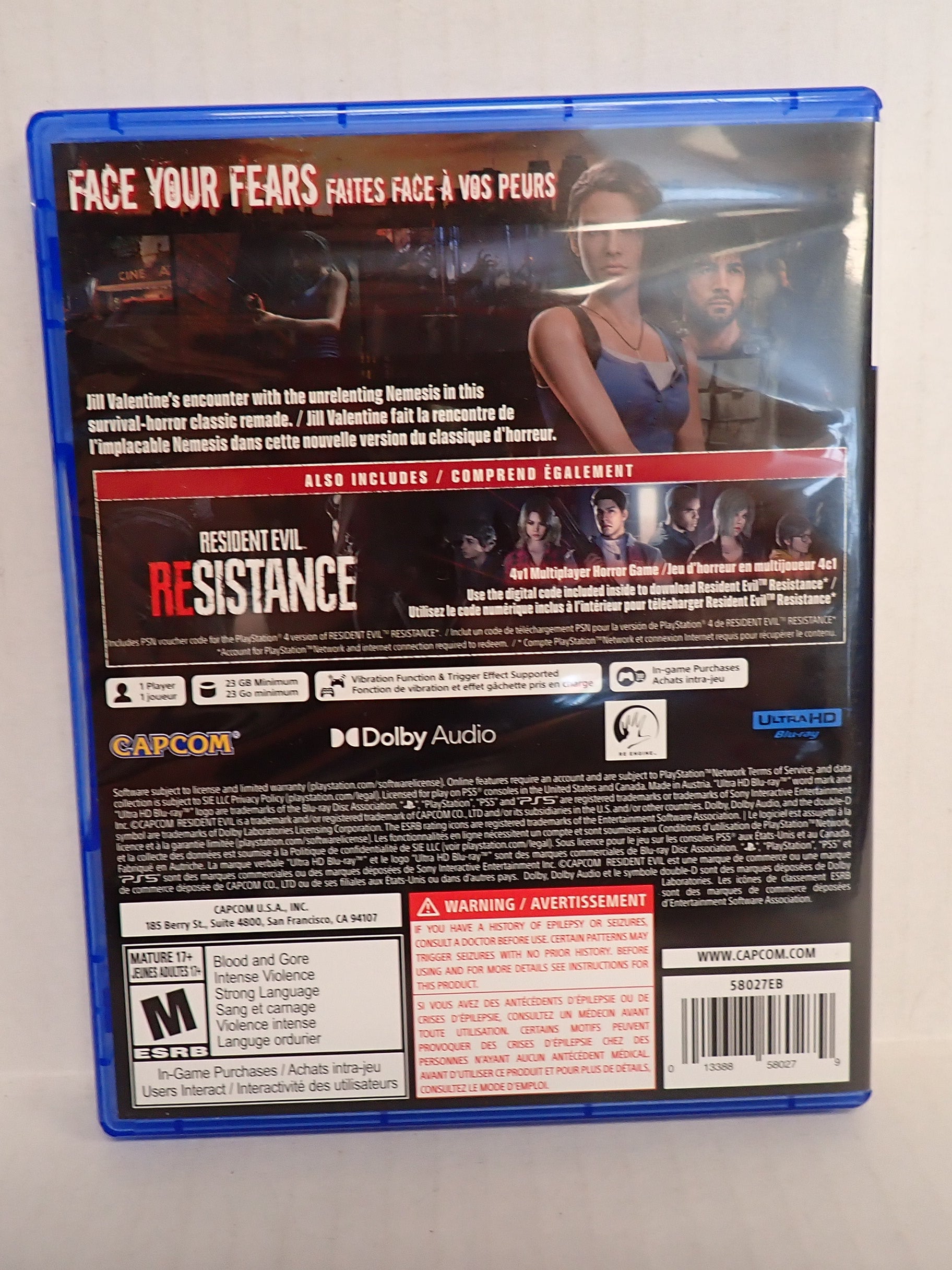 Resident Evil 3 - PS5 [Pre-Owned]