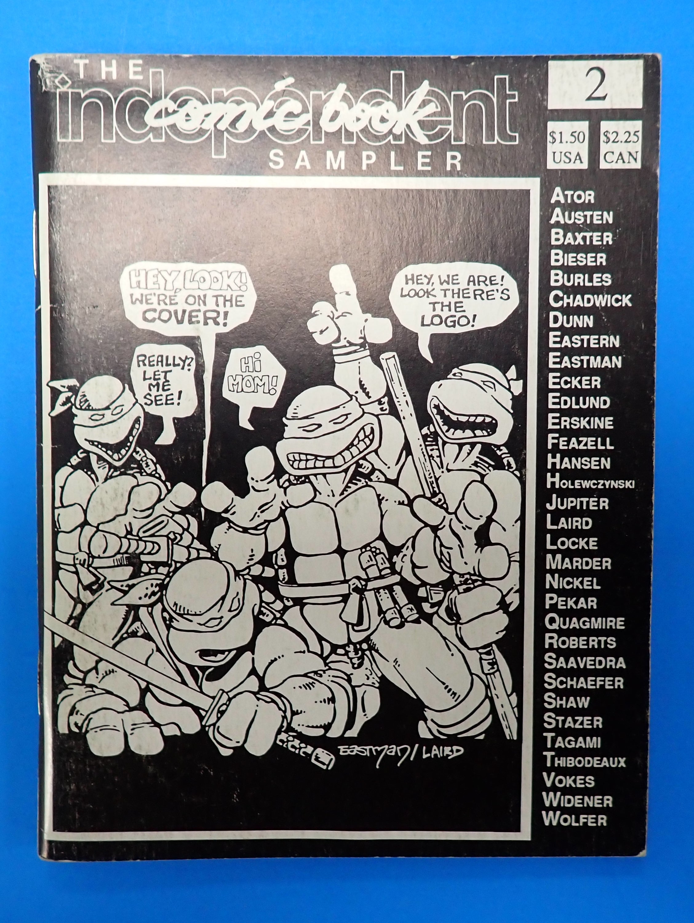 The Independent Comic Book Sampler #2 (1988) - VF+ (8.5) - Cover Art by Eastman and Laird