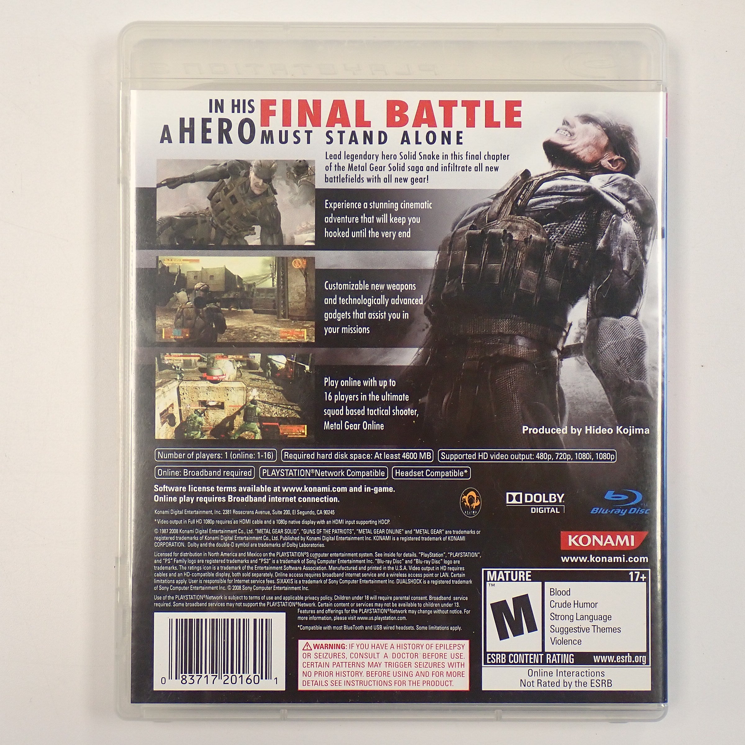 Metal Gear Solid 4: Guns of the Patriots - PS3
