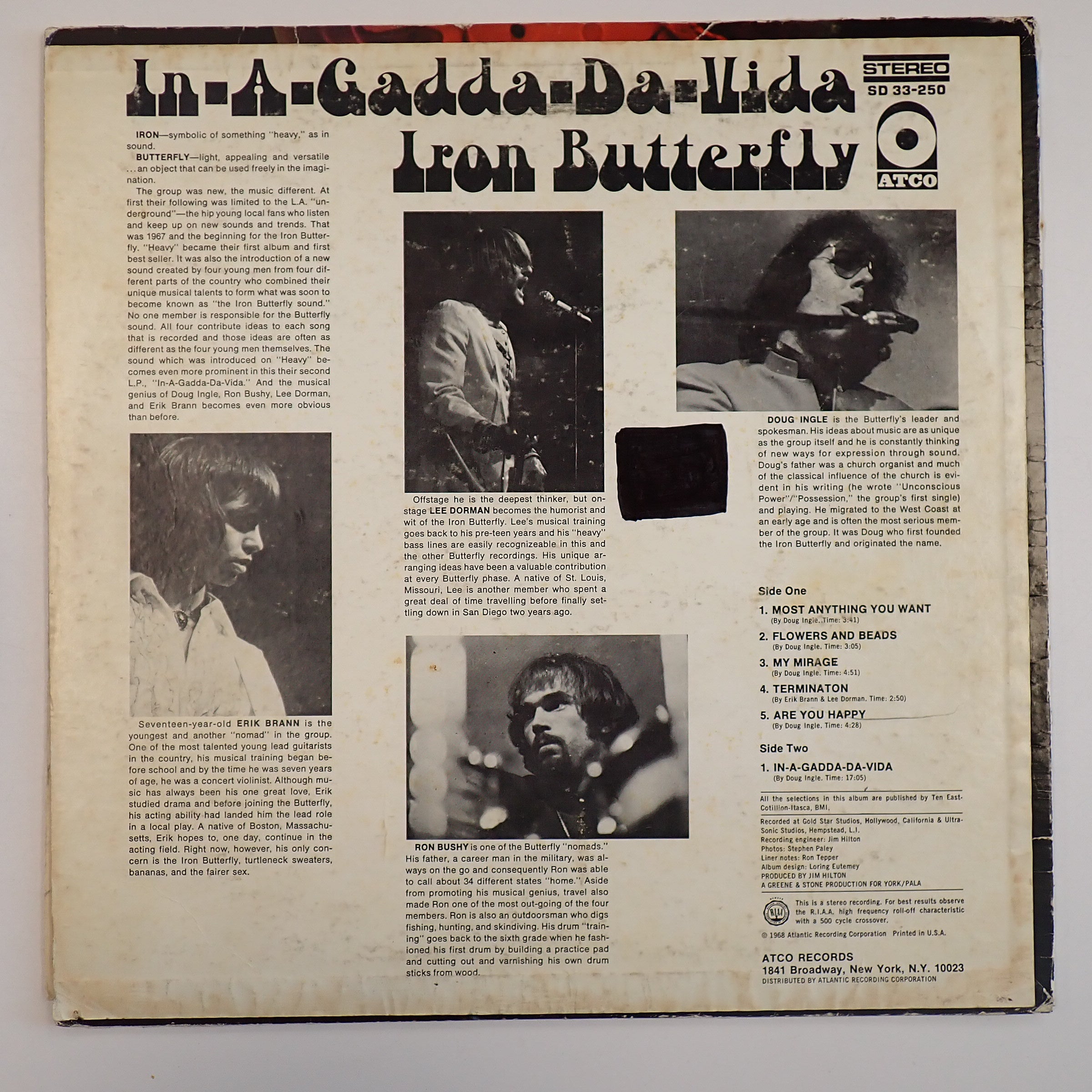 Iron Butterfly - In-A-Gadda-Da-Vida - Vinyl