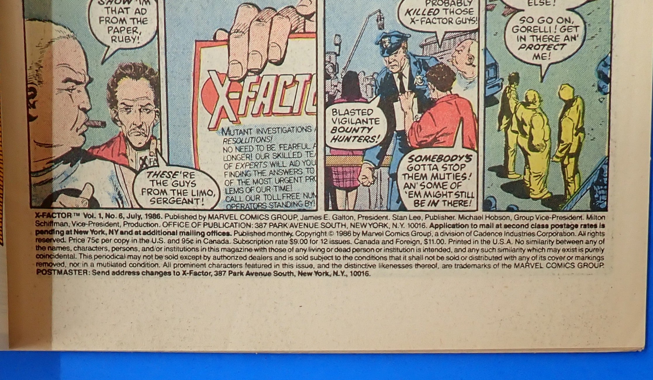 X-Factor #6 (1986) - VG/FN (5.0) - 1st Full & Cover App. Apocalypse