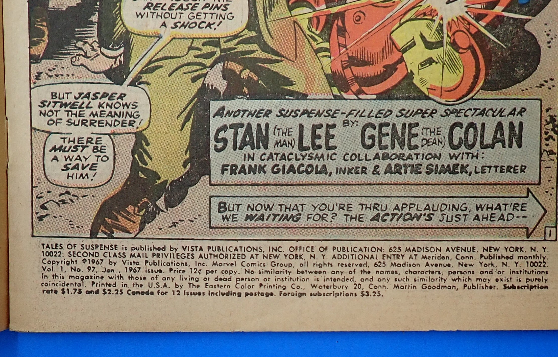 Tales of Suspense #97 (1968) - VG+ (4.5) - 1st App. Whiplash