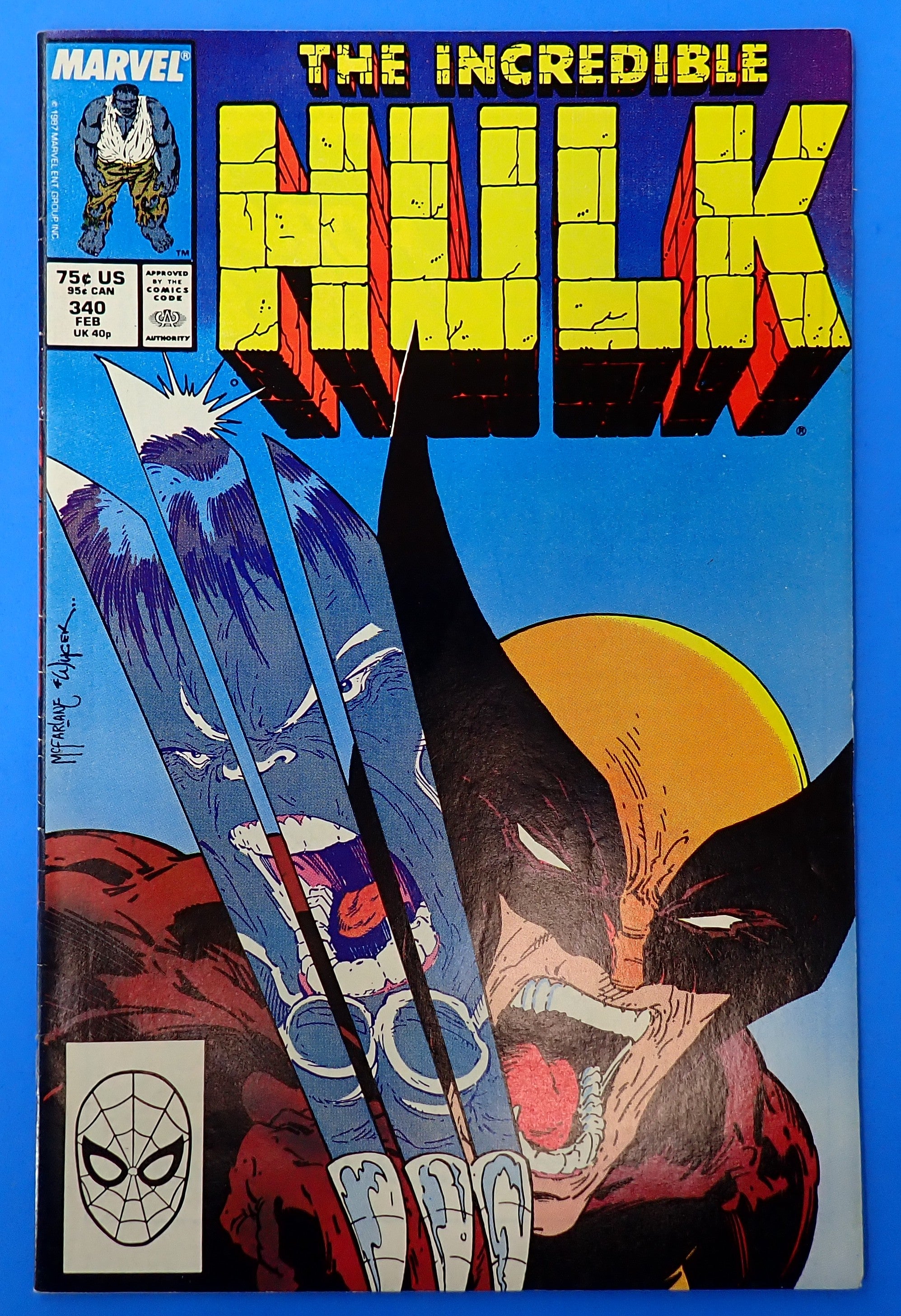 Incredible Hulk #340 (1988) - FN/FN- (5.5-6.0) - Iconic McFarlane Cover