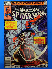 Amazing Spider-Man #210 (1980) - VF-/VF 7.5/8.0 - 1st app. Madam Web