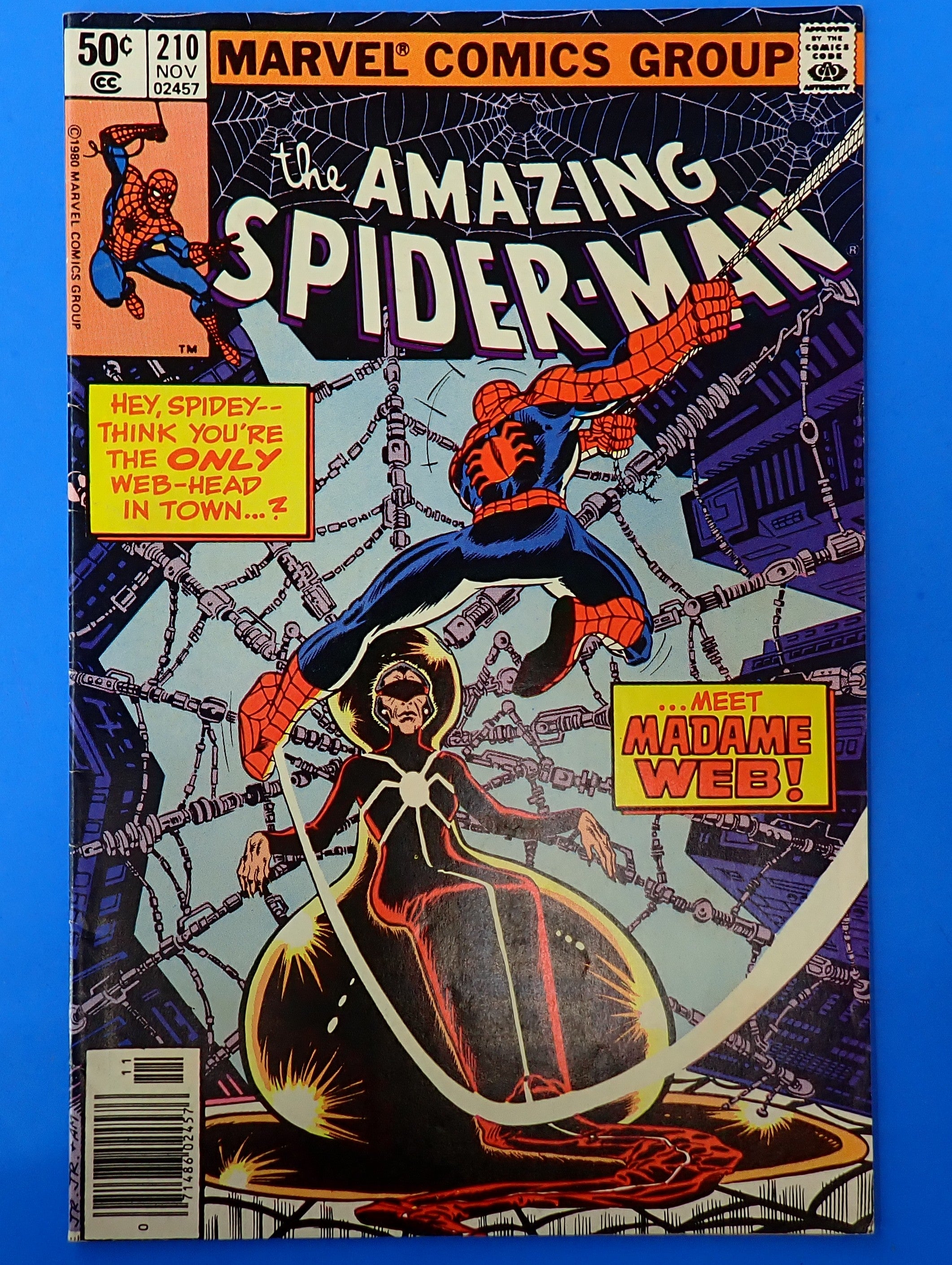 Amazing Spider-Man #210 (1980) - VF-/VF 7.5/8.0 - 1st app. Madam Web
