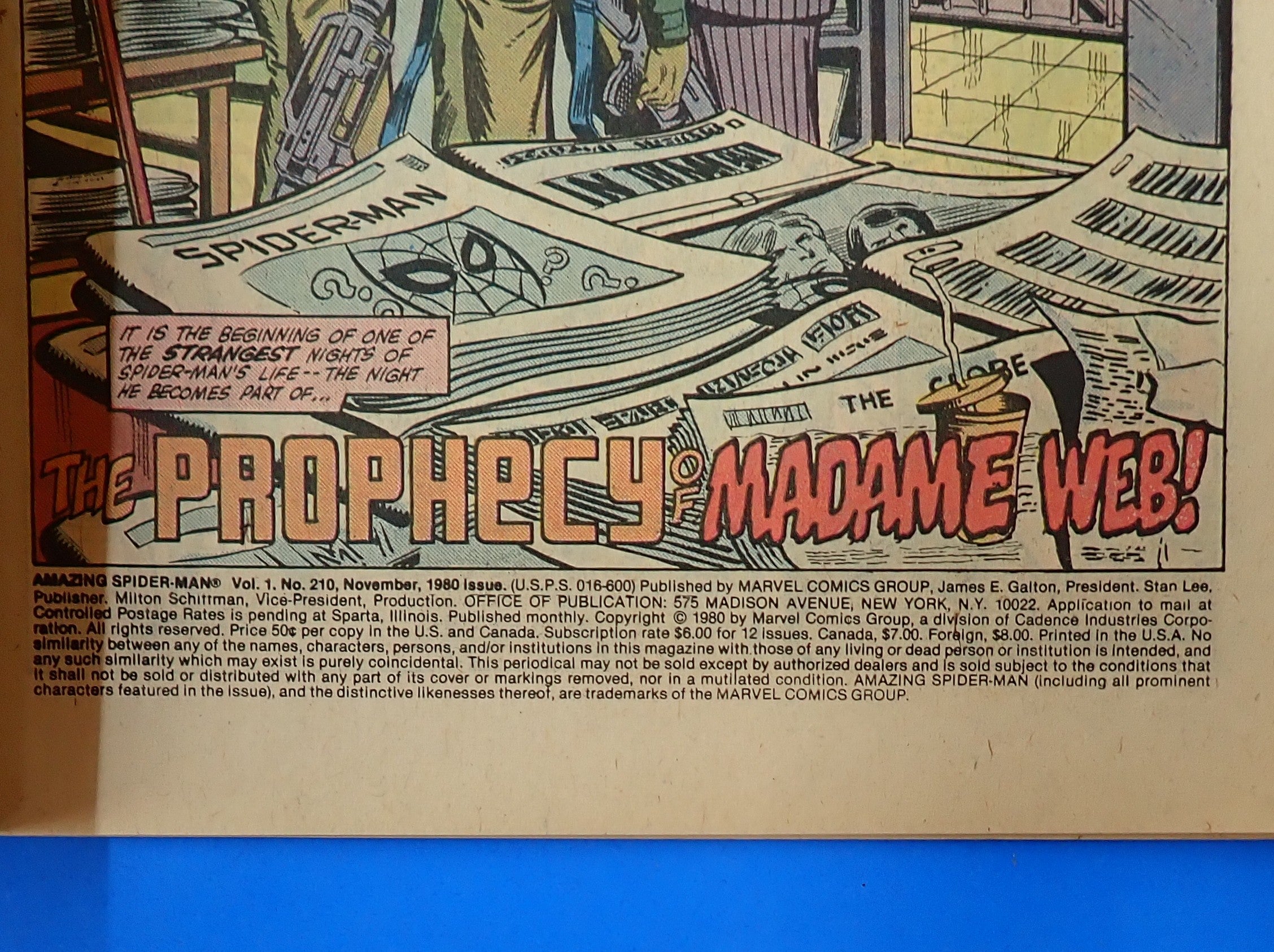Amazing Spider-Man #210 (1980) - VF-/VF 7.5/8.0 - 1st app. Madam Web
