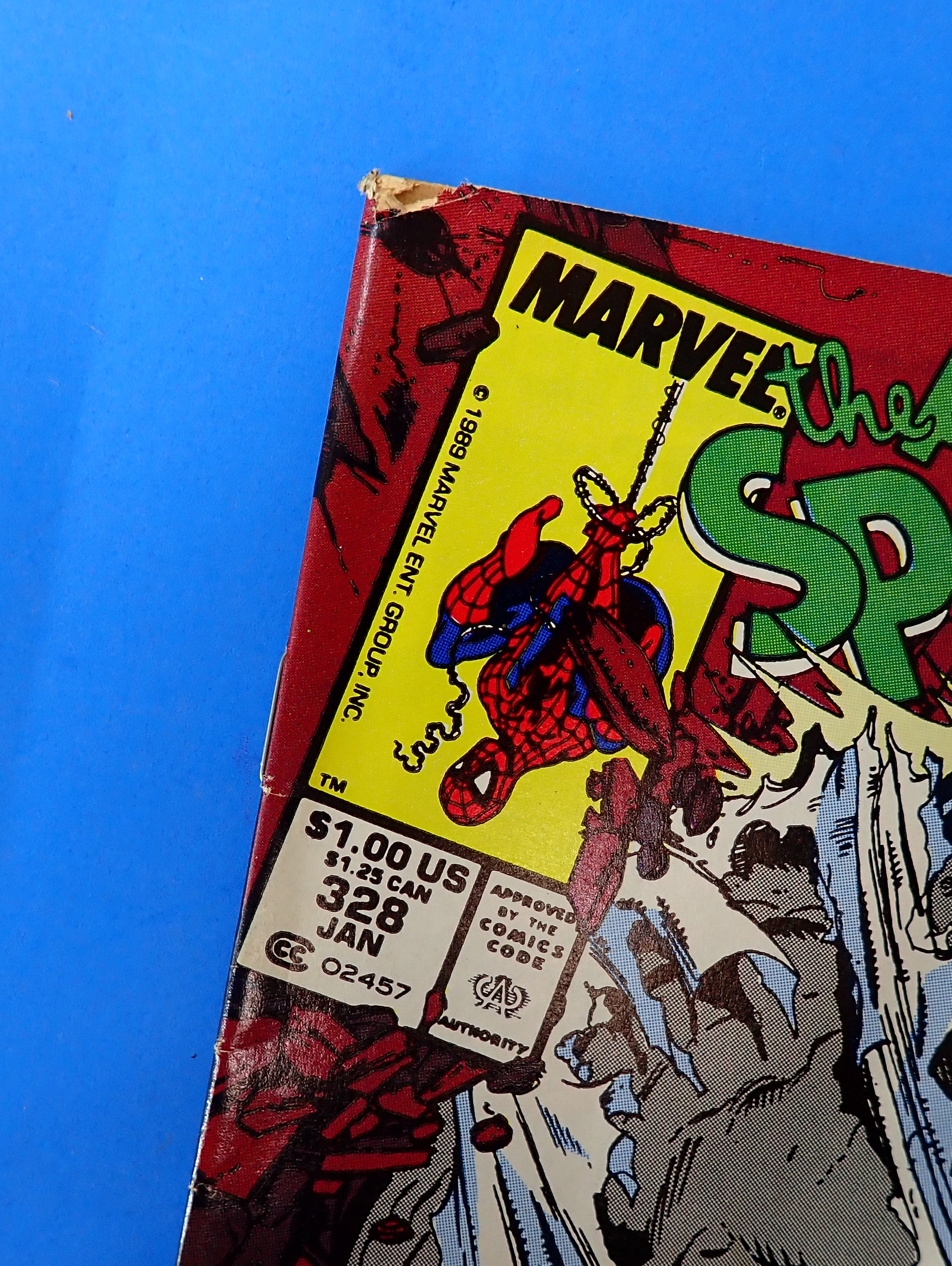 Amazing Spider-Man #328 (1990) - VG/FN 5.0 - Final Artwork for ASM by Todd McFarland
