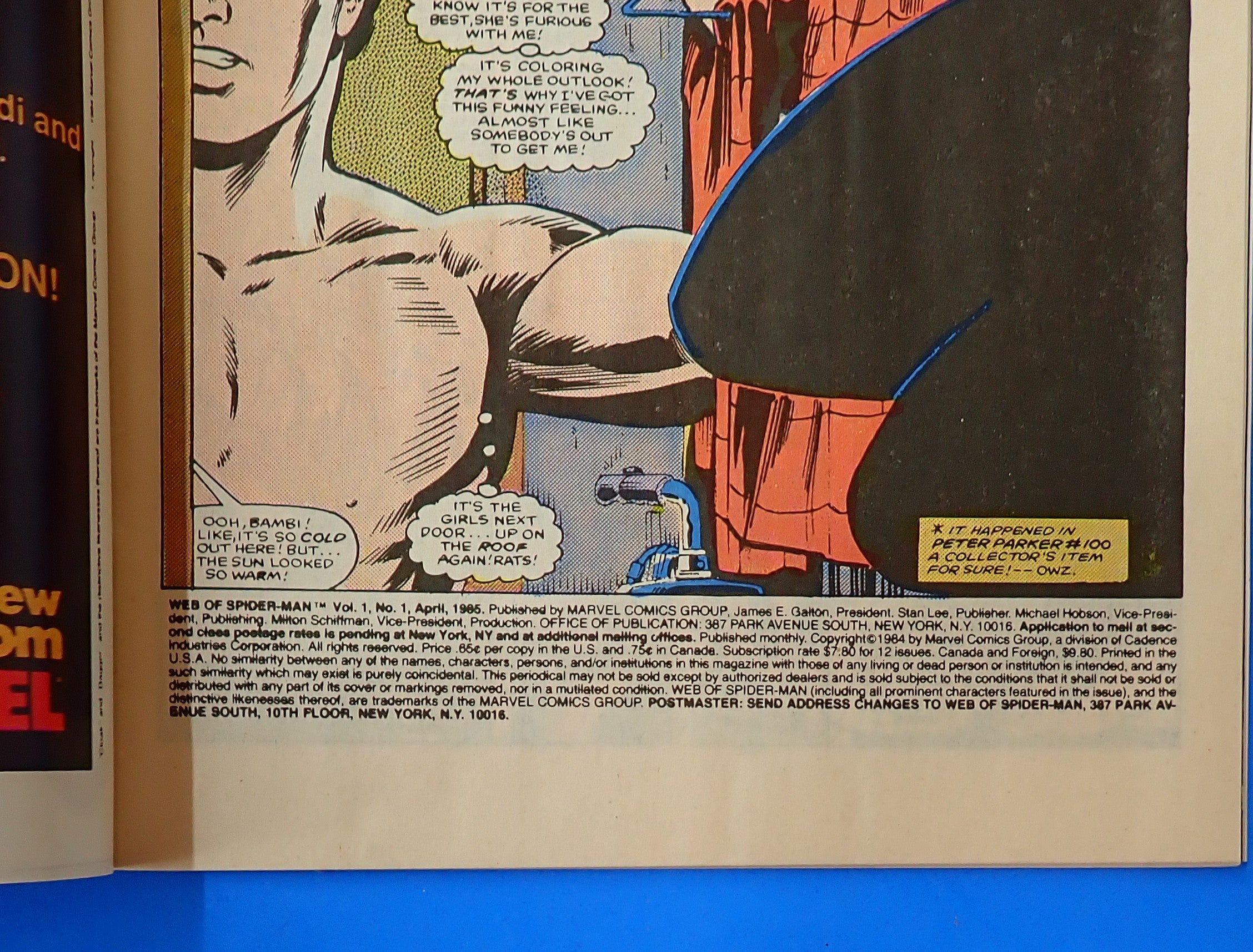 Web of Spider-Man #1 (1985) - 8.0 - Third Ongoing Series