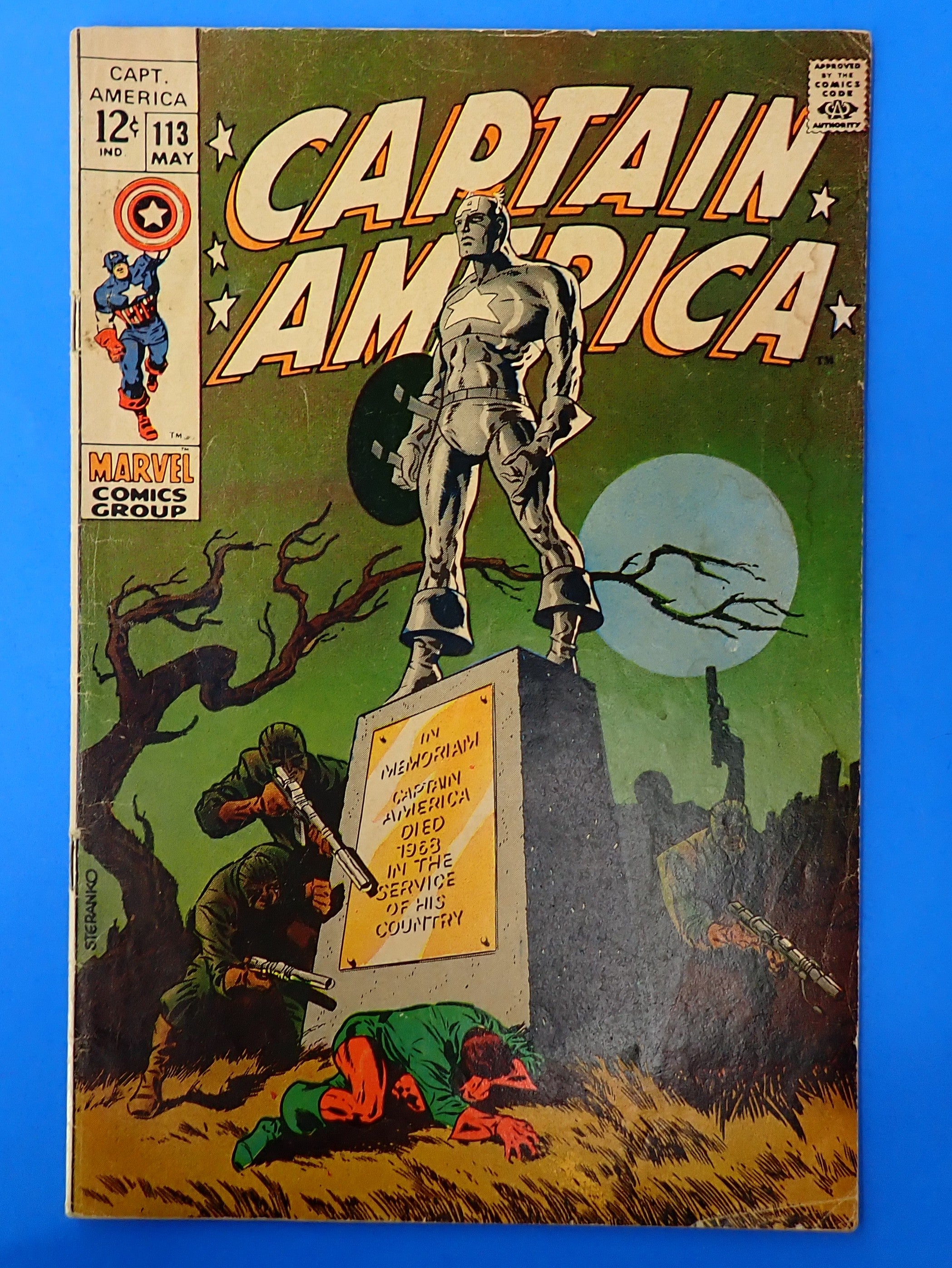 Captain America #113 (1969) - 4.0 - Iconic Jim Steranko Cover