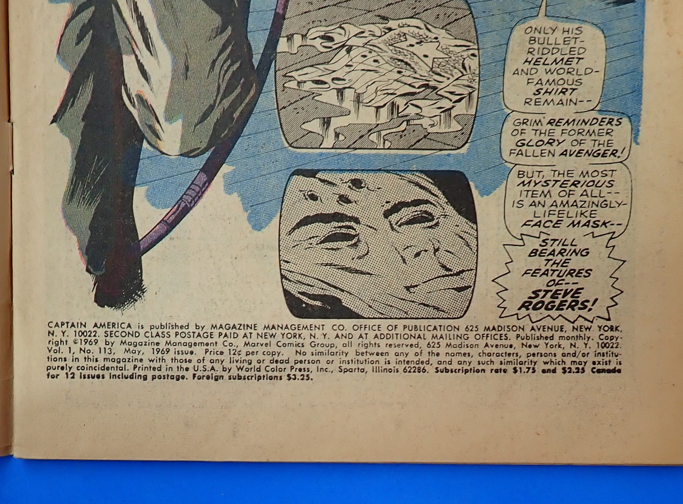 Captain America #113 (1969) - 4.0 - Iconic Jim Steranko Cover
