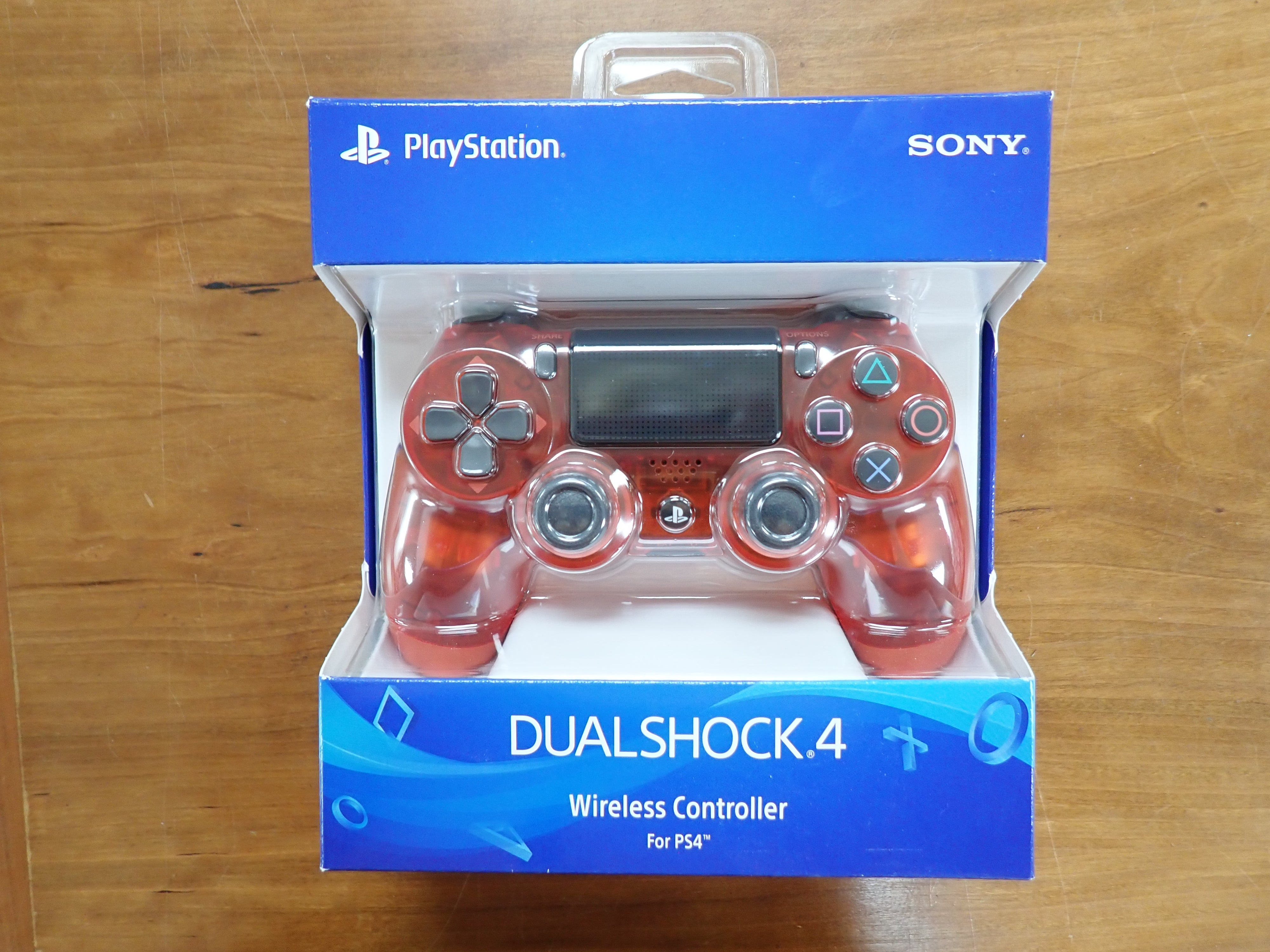 PS4 Crystal Red Dualshock Controller