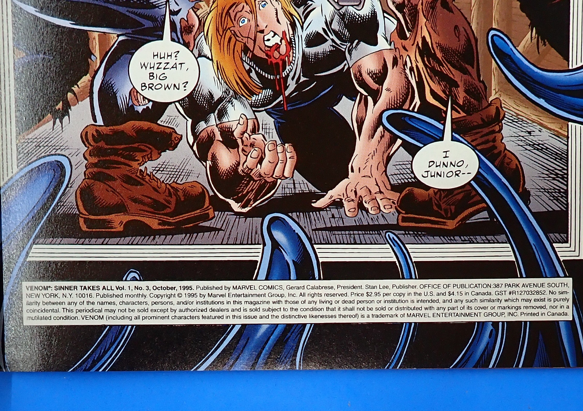 Venom: Sinner Takes All #3 (1995) - 8.0/8.5 - 1st Full app. She-Venom