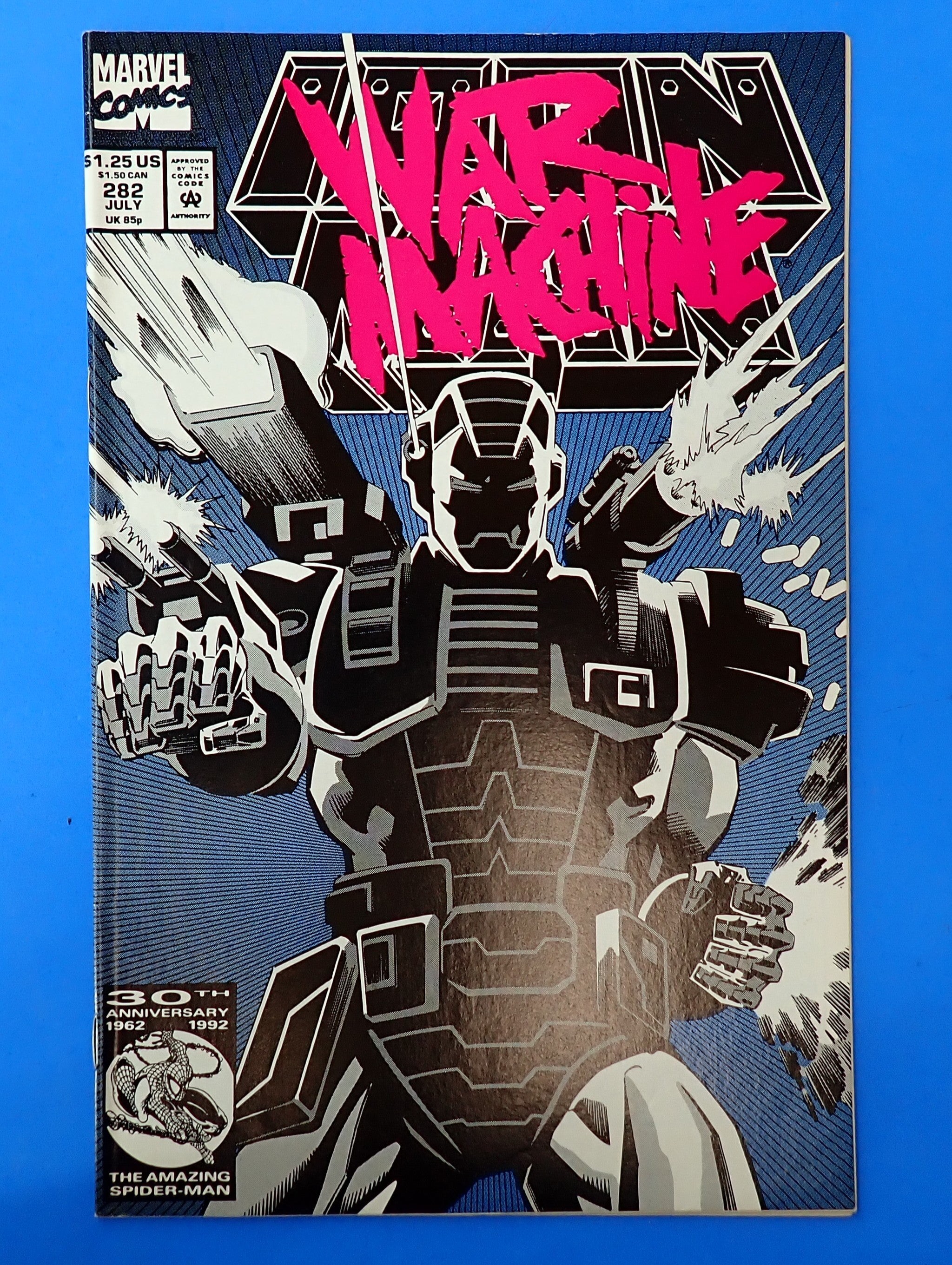 Iron Man #282 (1992) - VF (8.0) - 1st Cover App. of War Machine