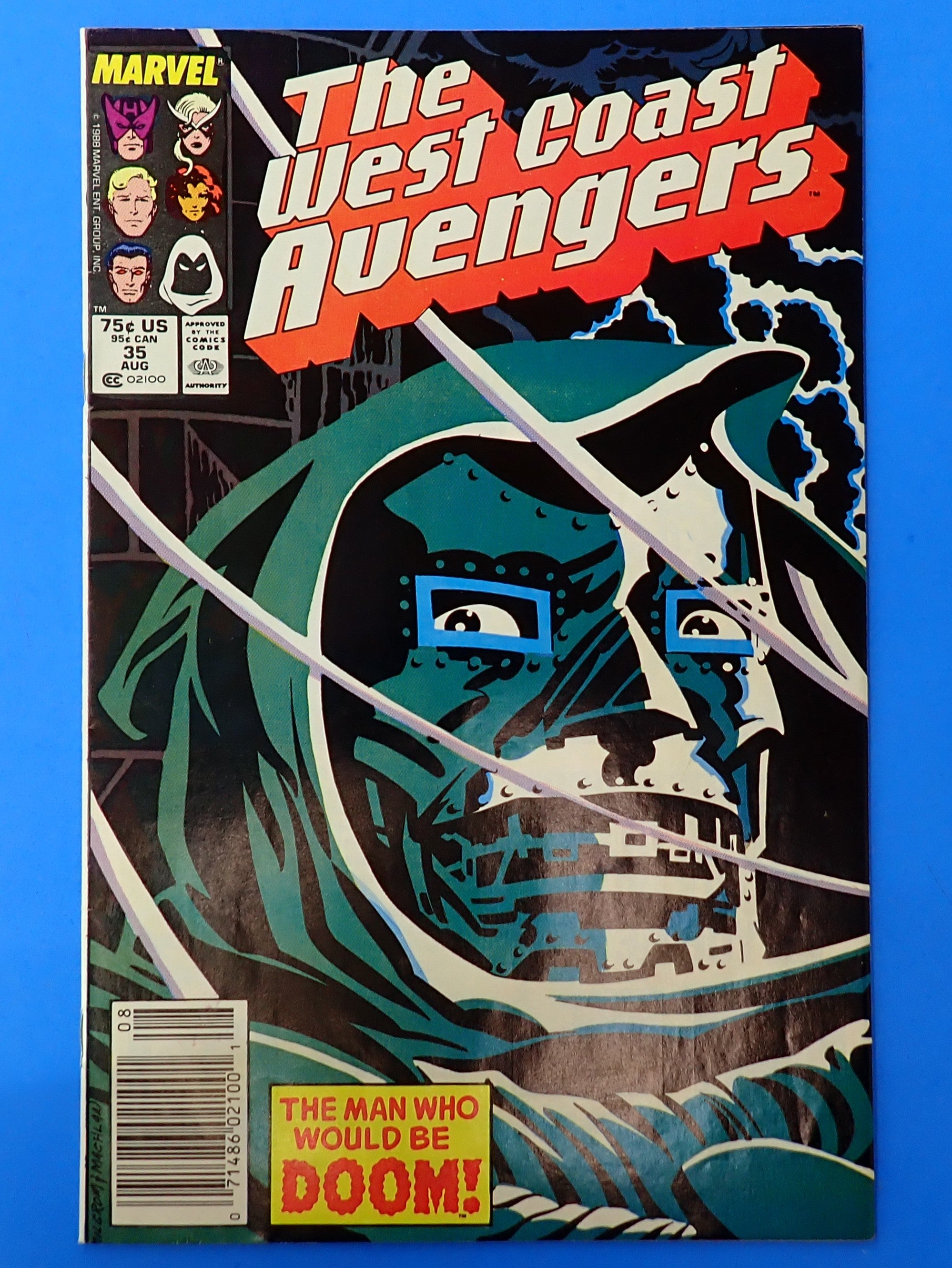 West Coast Avengers #36 (1988) - VF/VF+ (8.0-8.5) - Dr. Doom Cover Art
