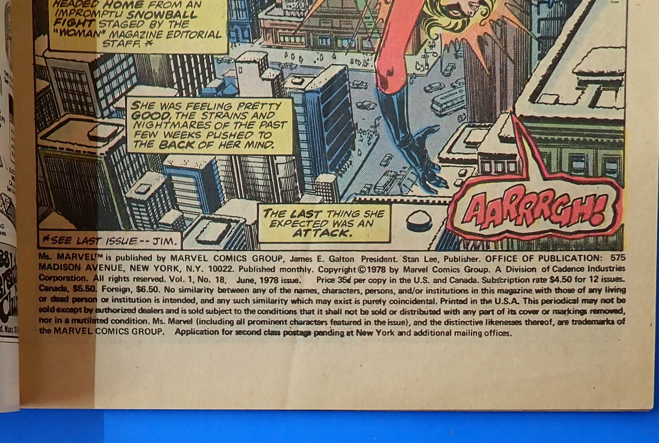 Ms. Marvel #18 (1978) - VG (4.0) - 1st Full App. Mystique