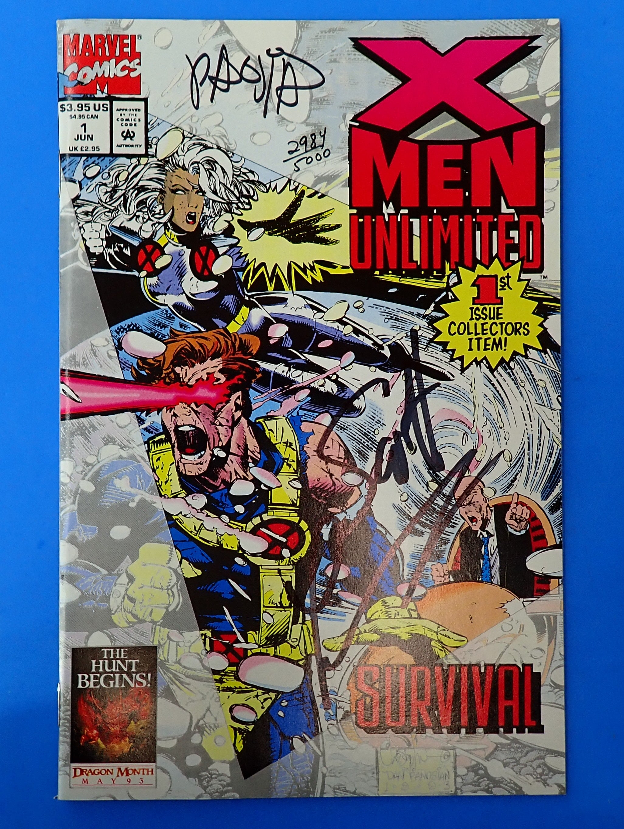 X-Men Unlimited #1 (1993) - VF/NM (9.0) - Dynamic Forces Signed Copy