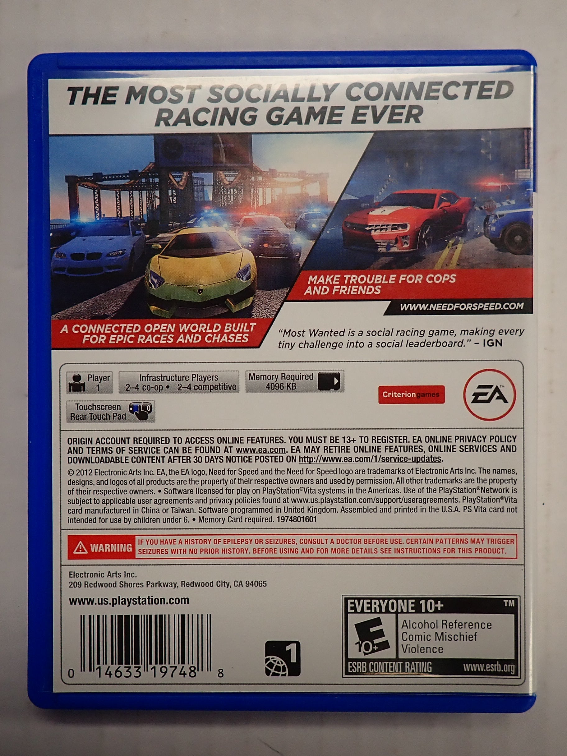 Need for Speed Monst Wanted - PS Vita