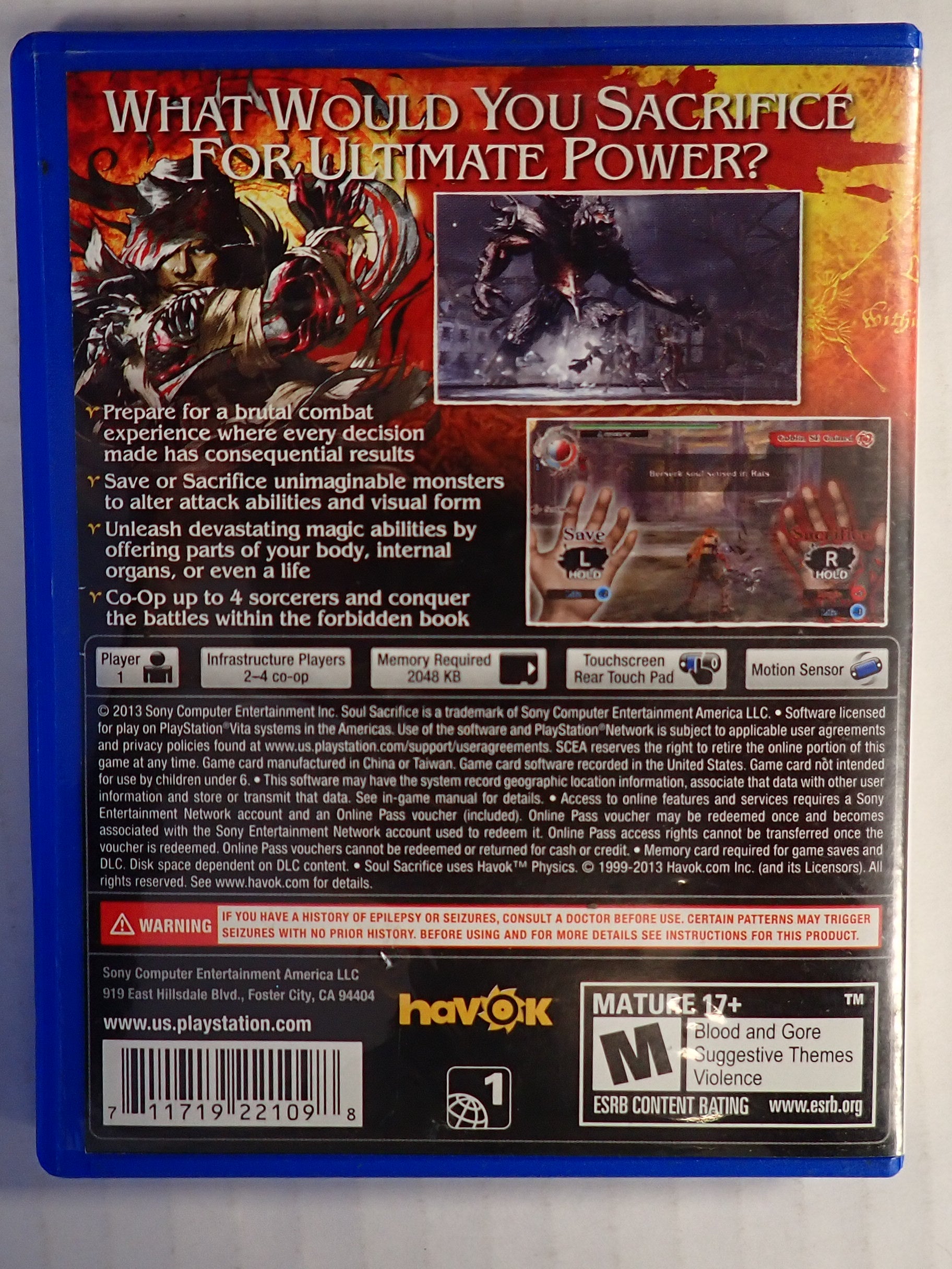Soul Sacrifice - PS Vita