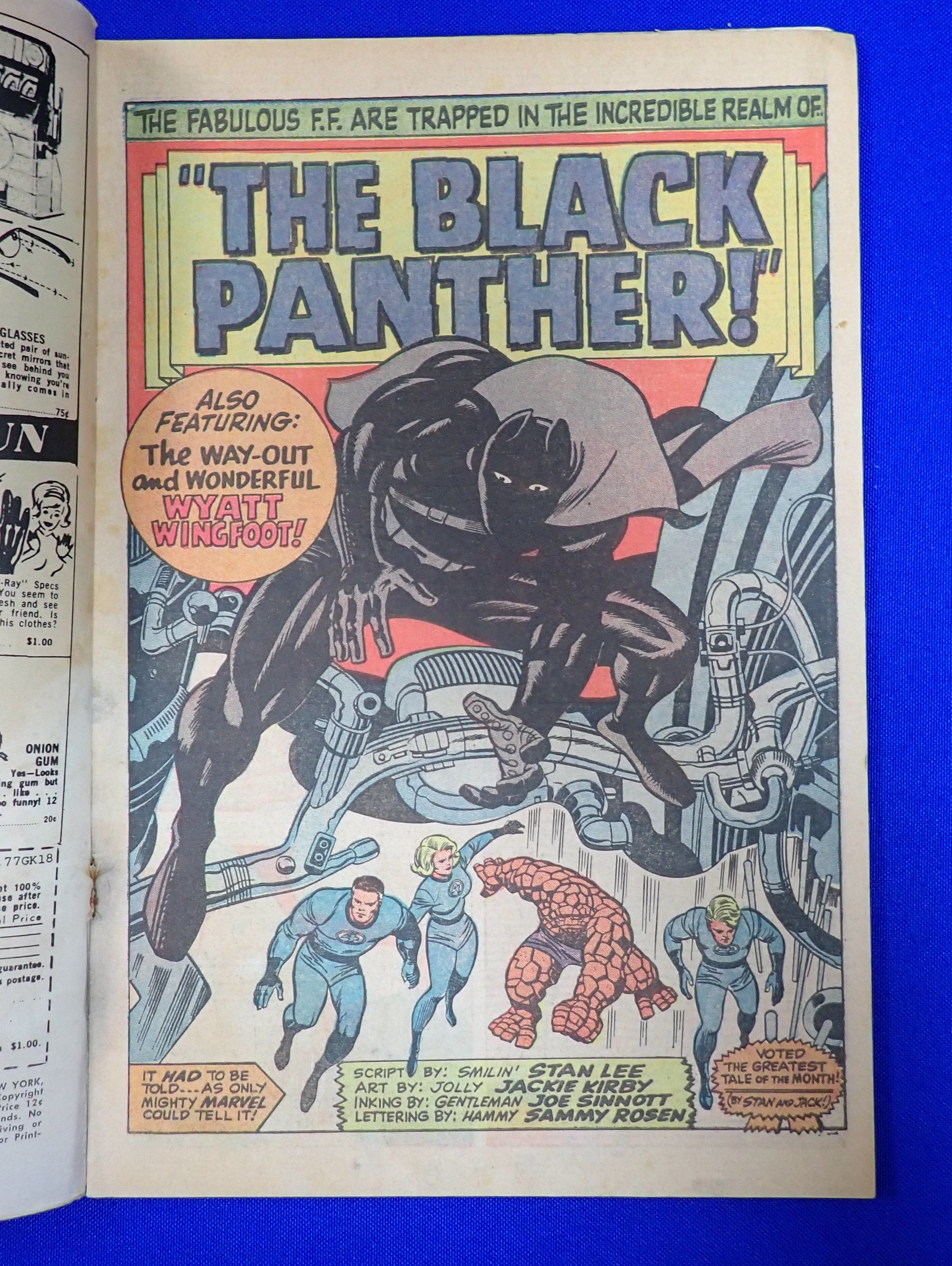 Fanastic Four #52 (1966) - VG- (3.5) - 1st Black Panther