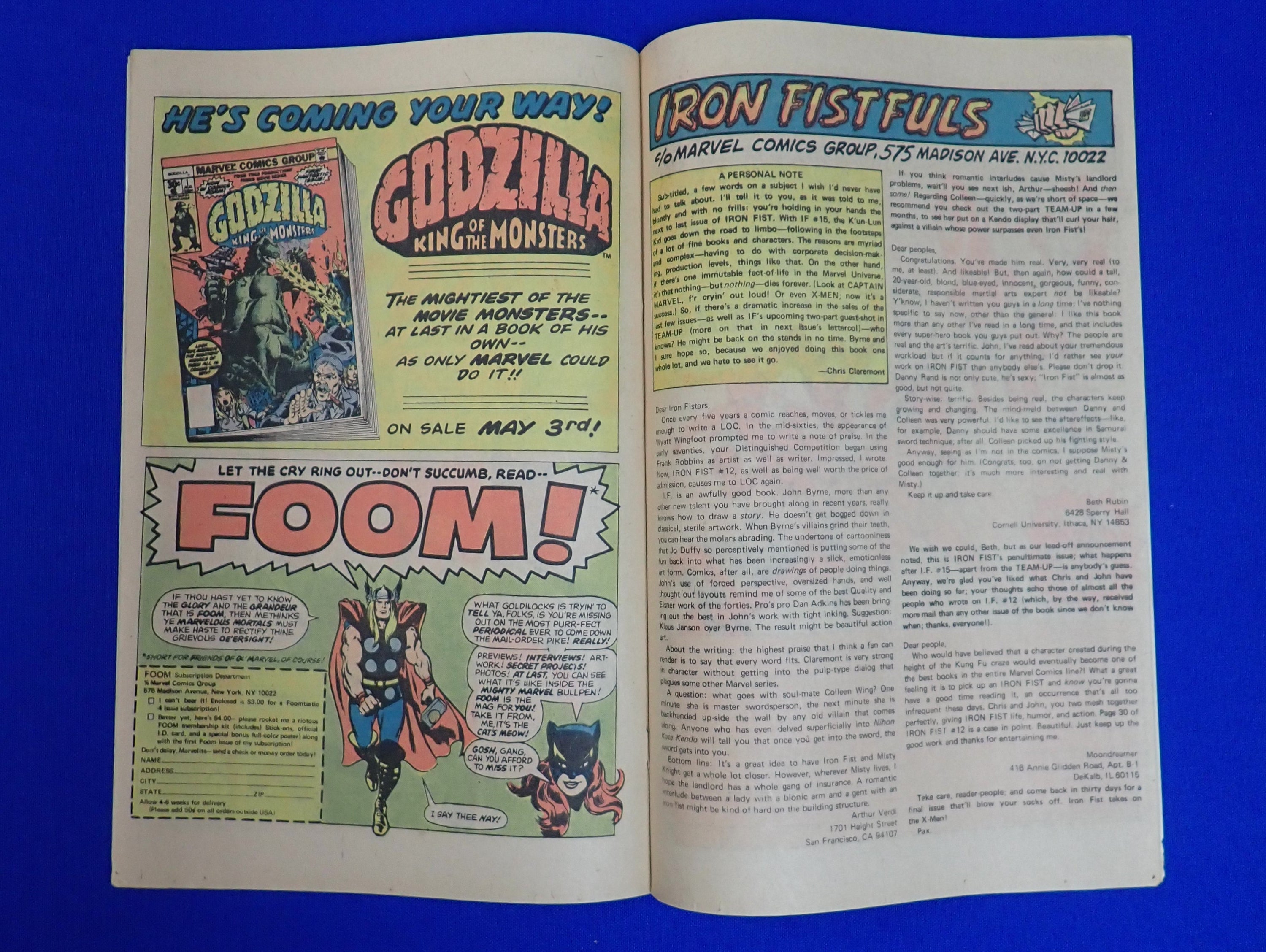 Iron Fist #14 (1977) - VF- (7.5) - 1st Sabretooth