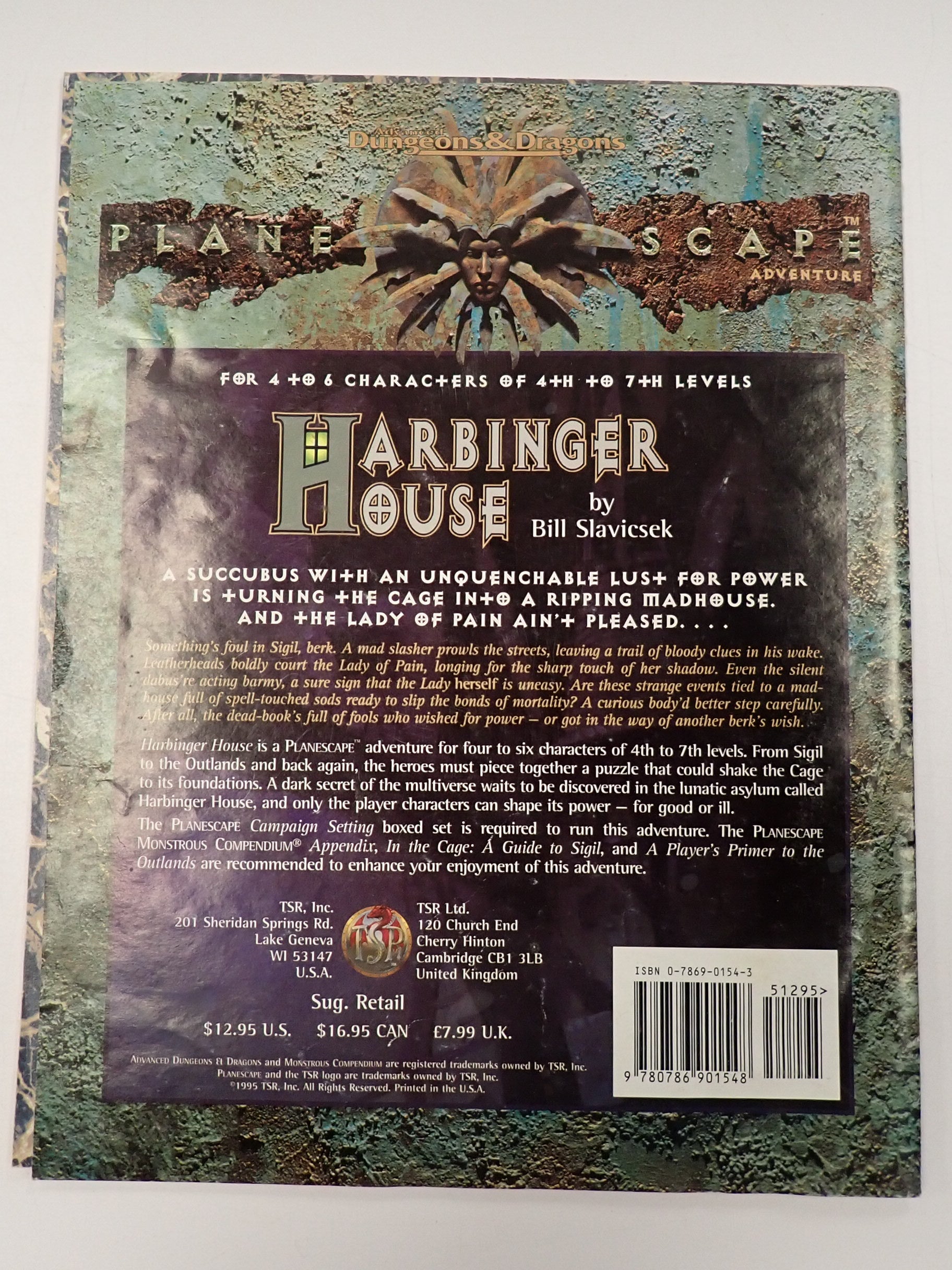 Planescape Harbinger House - AD&D 2nd Edition [Pre-Owned]