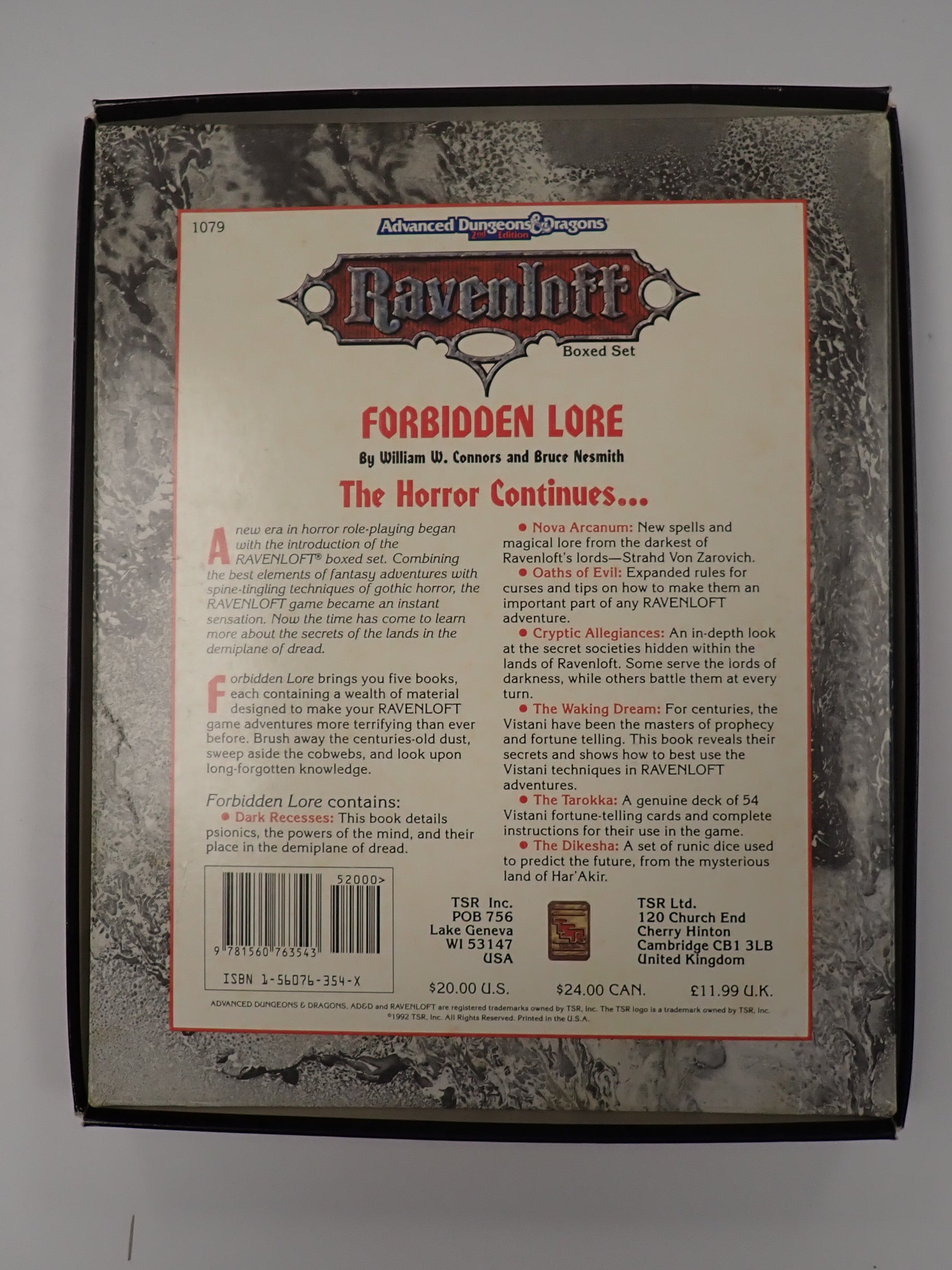 Ravenloft Forbidden Lore Boxed Set - AD&D 2nd Edition [Pre-Owned]