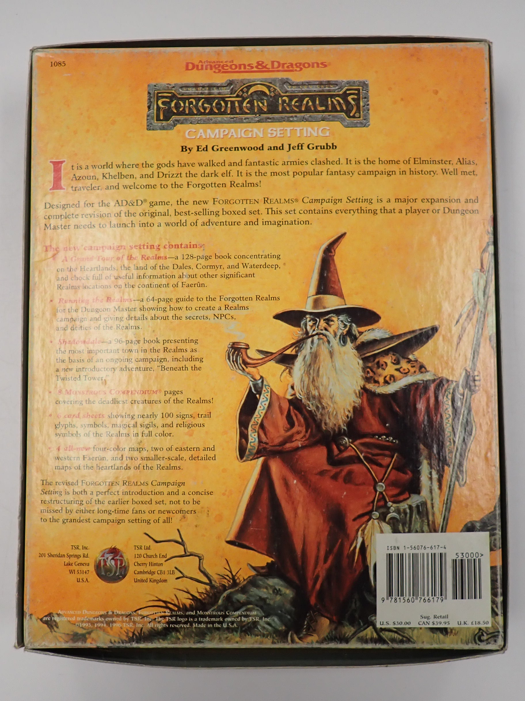 Forgotten Realms Campaign Setting Boxed Set - AD&D 2nd Edition [Pre-Owned]