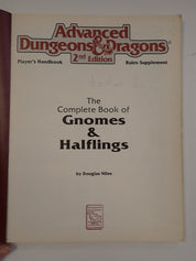 The Complete Book of Gnomes & Halflings (TSR) - AD&D 2e [Pre-Owned]