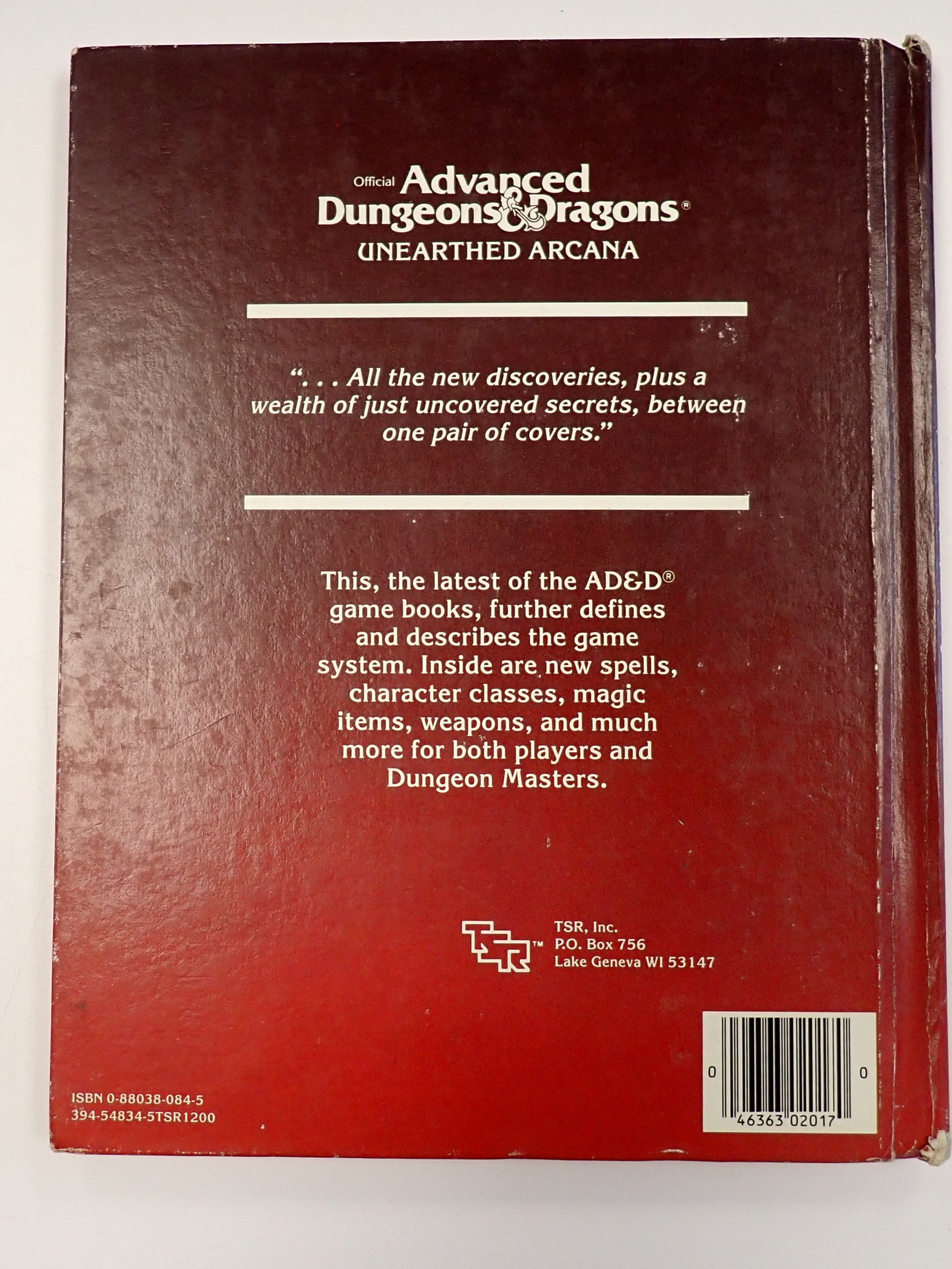 Unearthed Arcana - AD&D [Pre-Owned]
