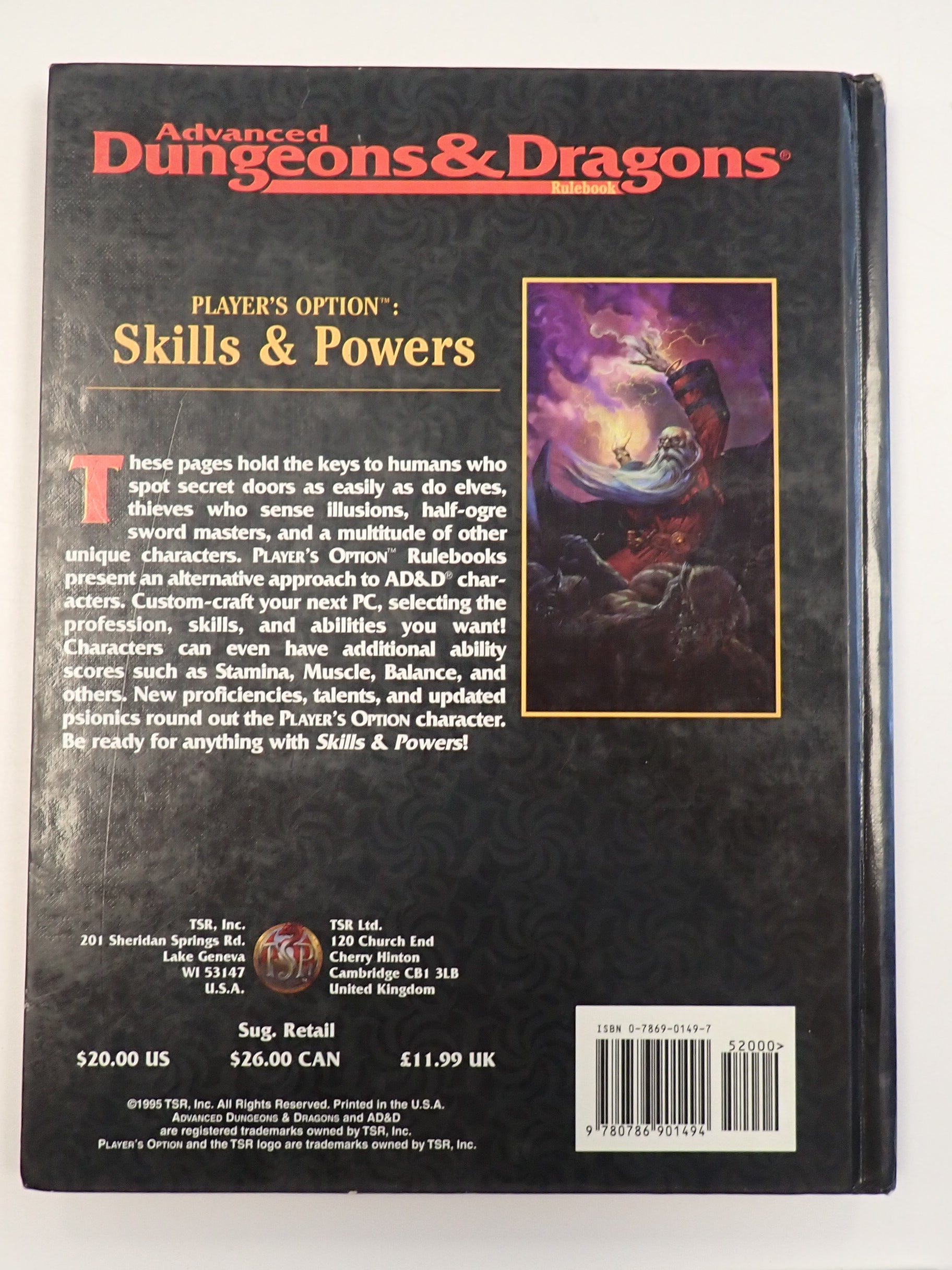 Player's Option: Skills & Powers (Hardback) - AD&D (Pre-Owned)