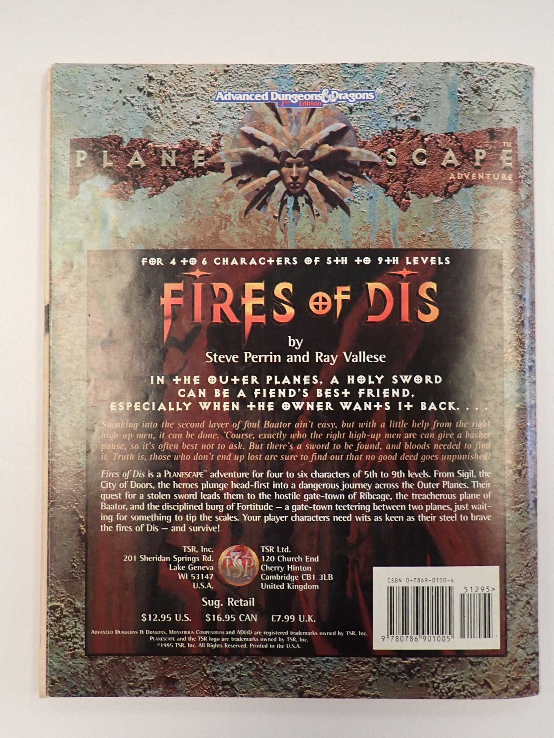 Planescape Fires of Dis - AD&D 2nd Edition [Pre-Owned]